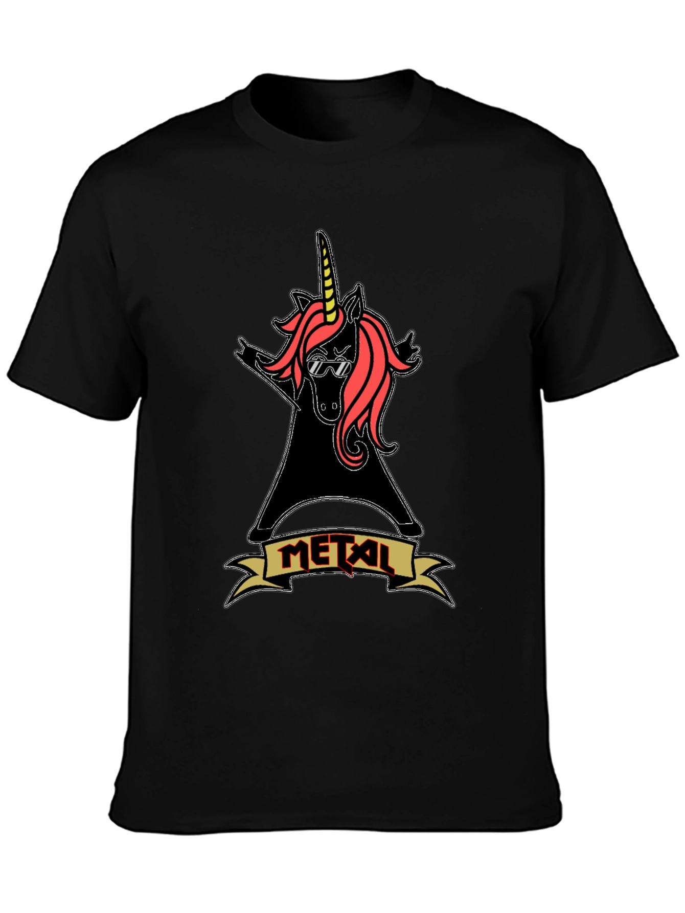 Metal Unicorn T-Shirt Rock Music