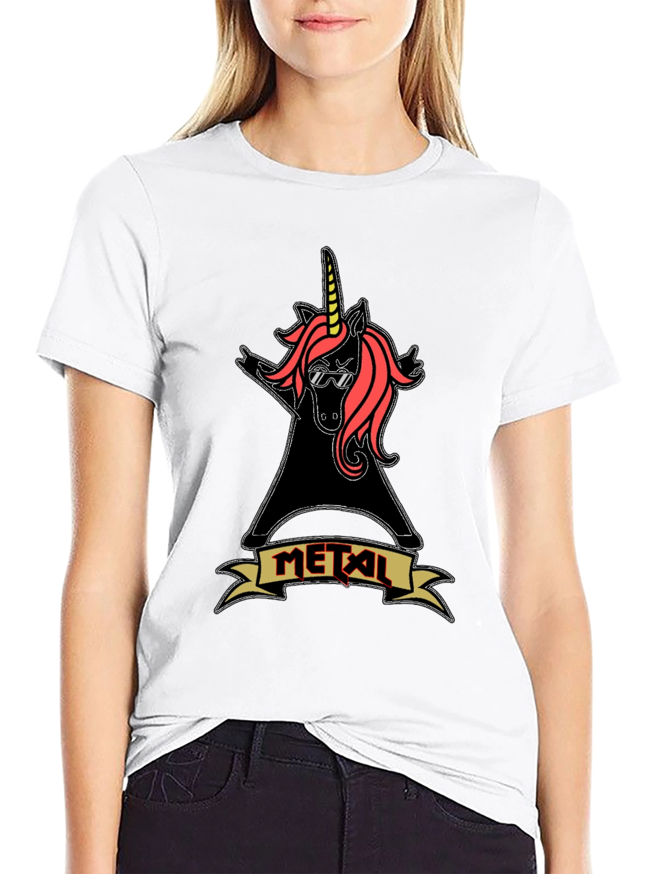 Metal Unicorn T-Shirt Rock Music
