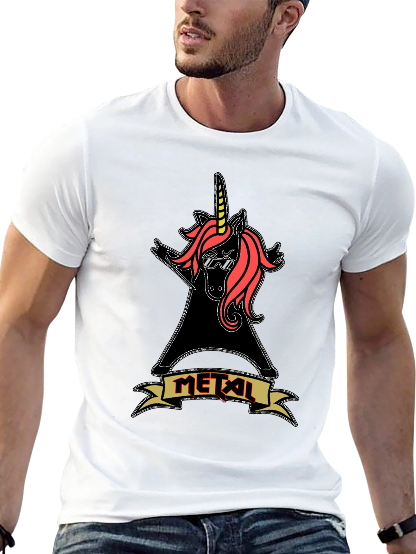 Metal Unicorn T-Shirt Rock Music