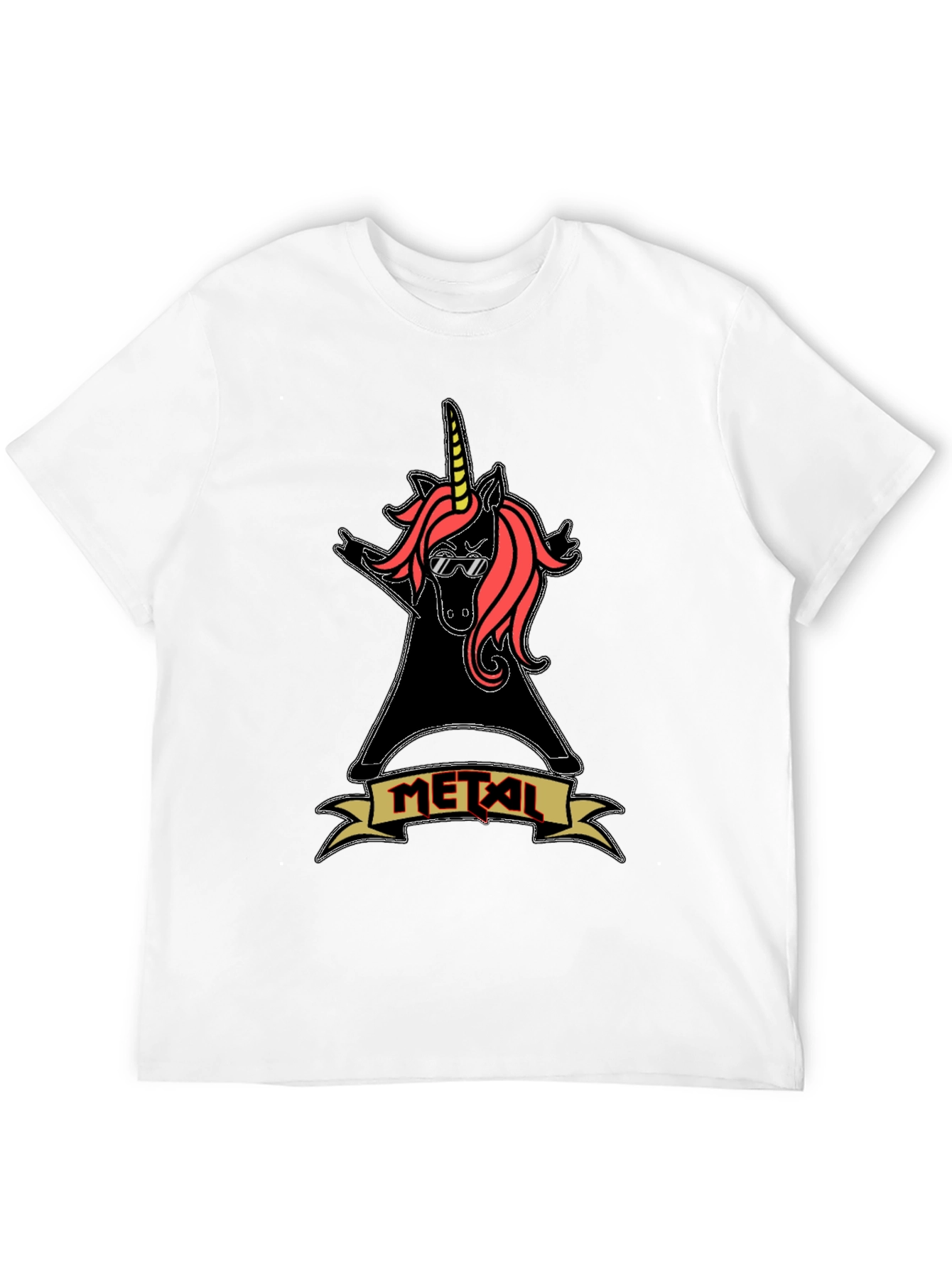 Metal Unicorn T-Shirt Rock Music