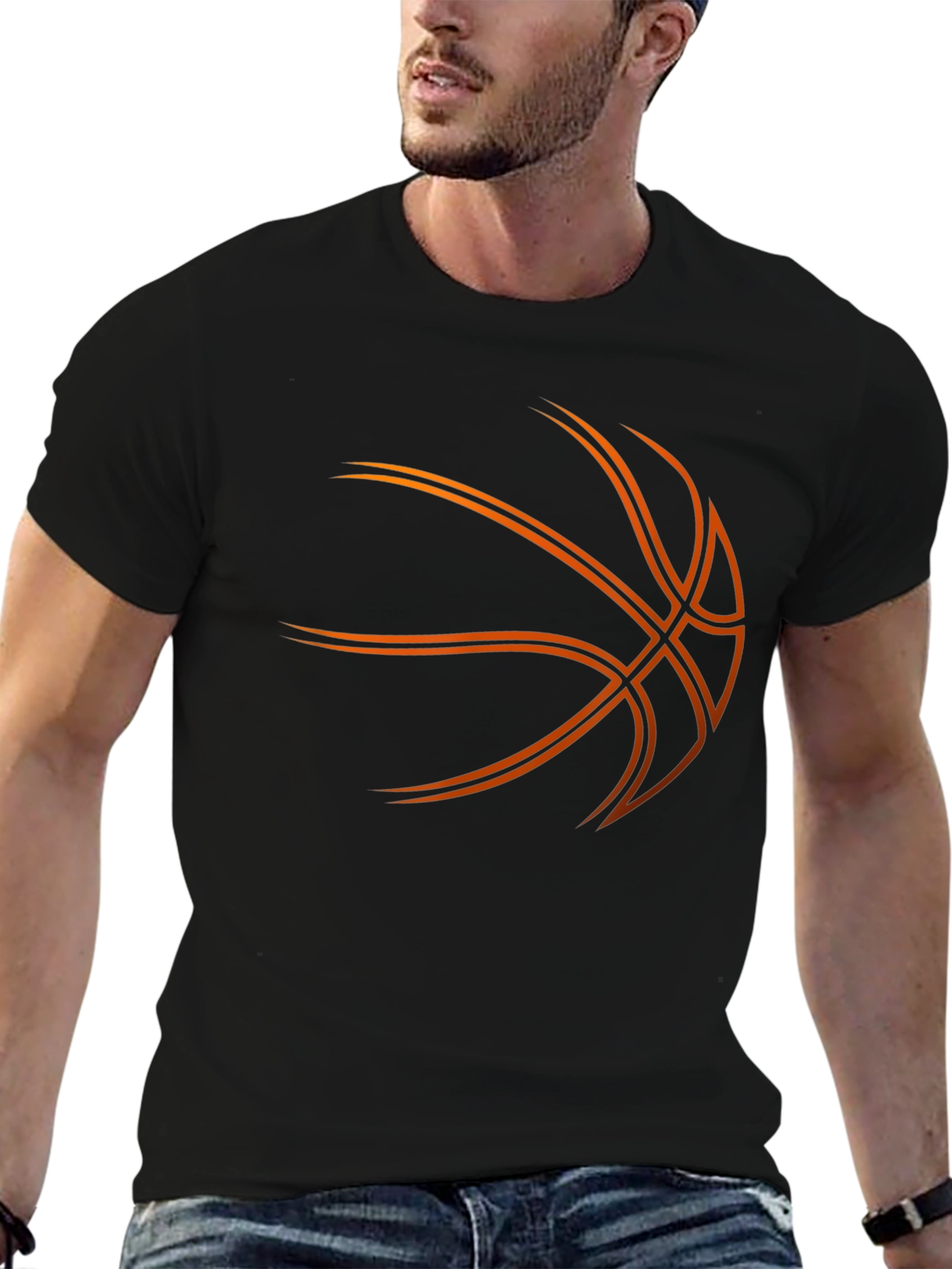 Basketball Graphic Tee - Black