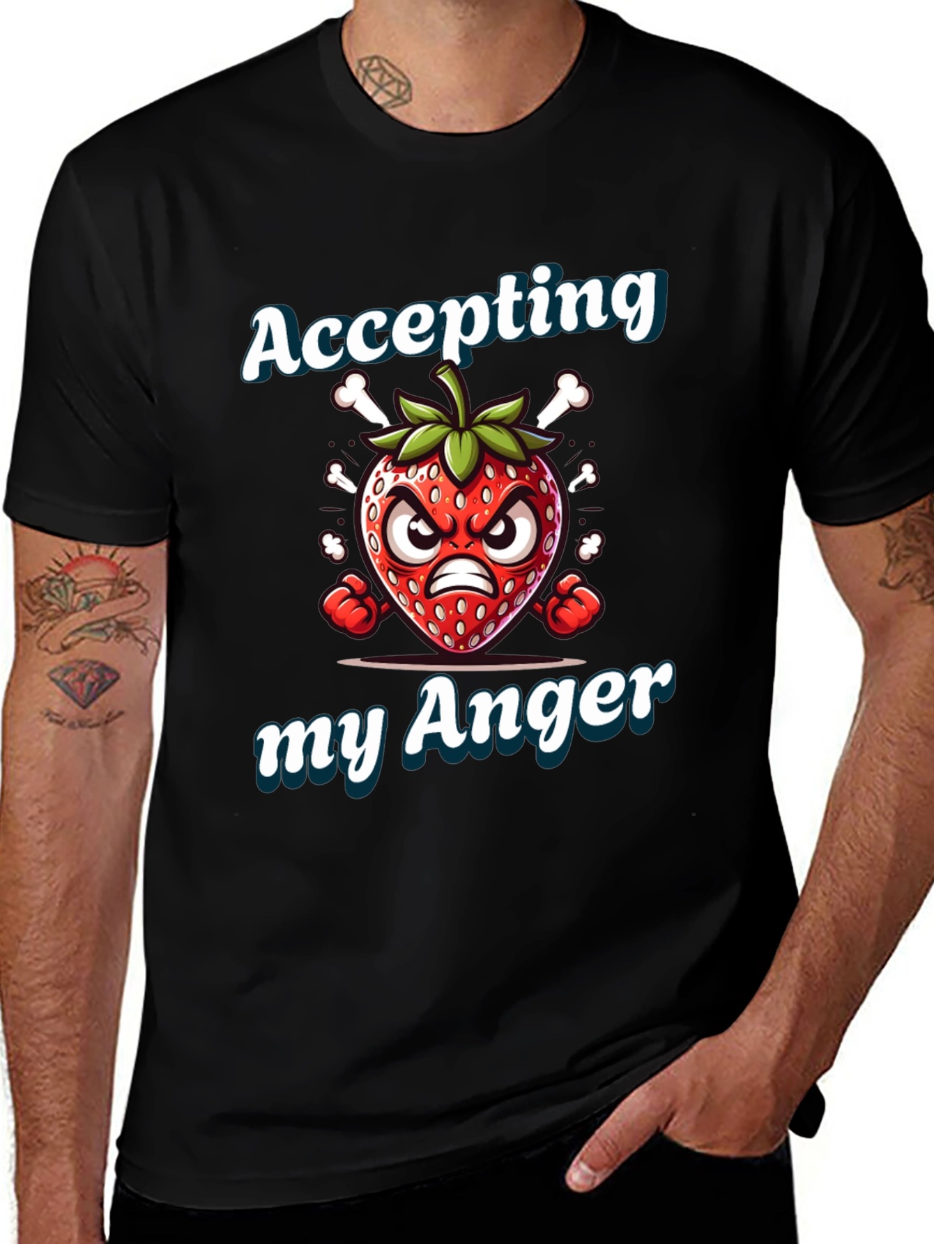 Accepting My Anger Strawberry T-Shirt