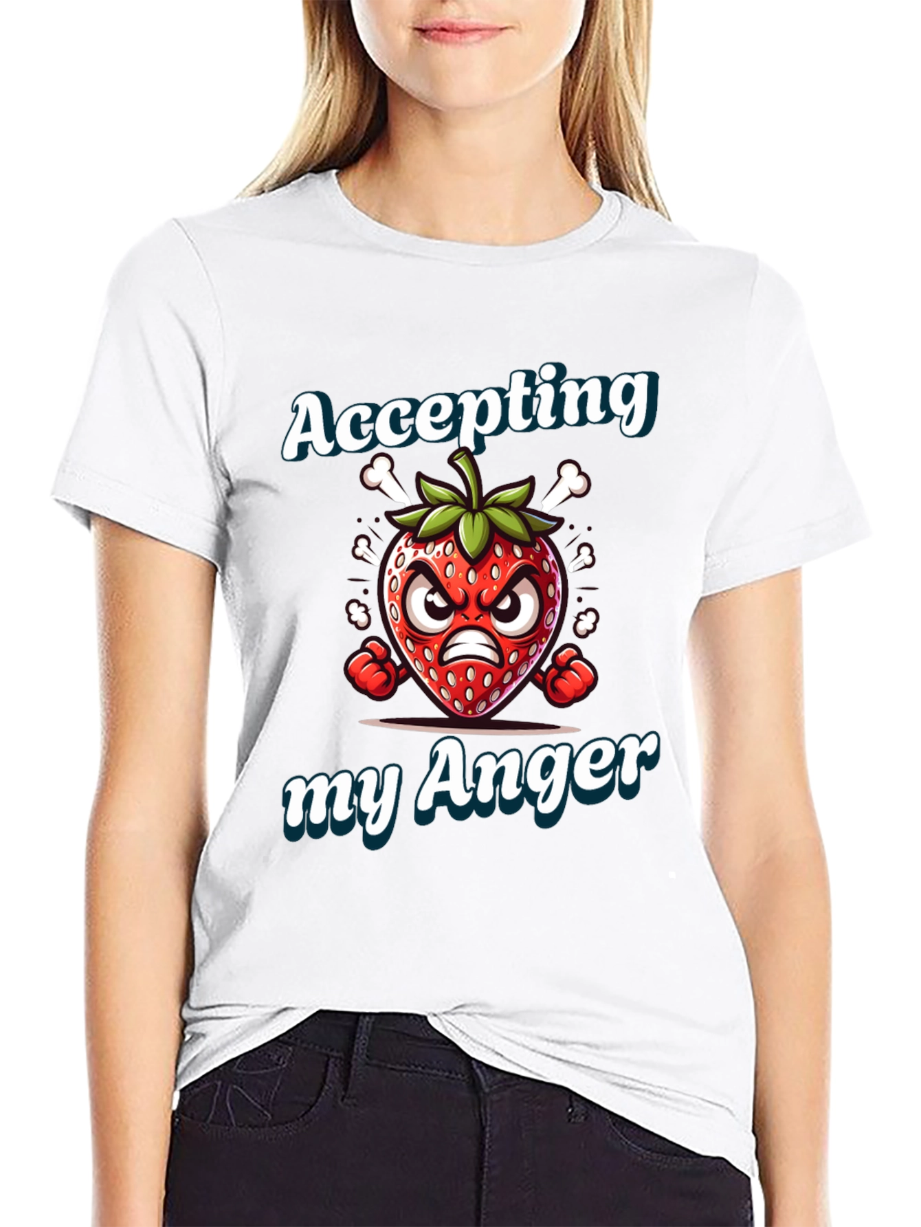 Accepting My Anger Strawberry T-Shirt