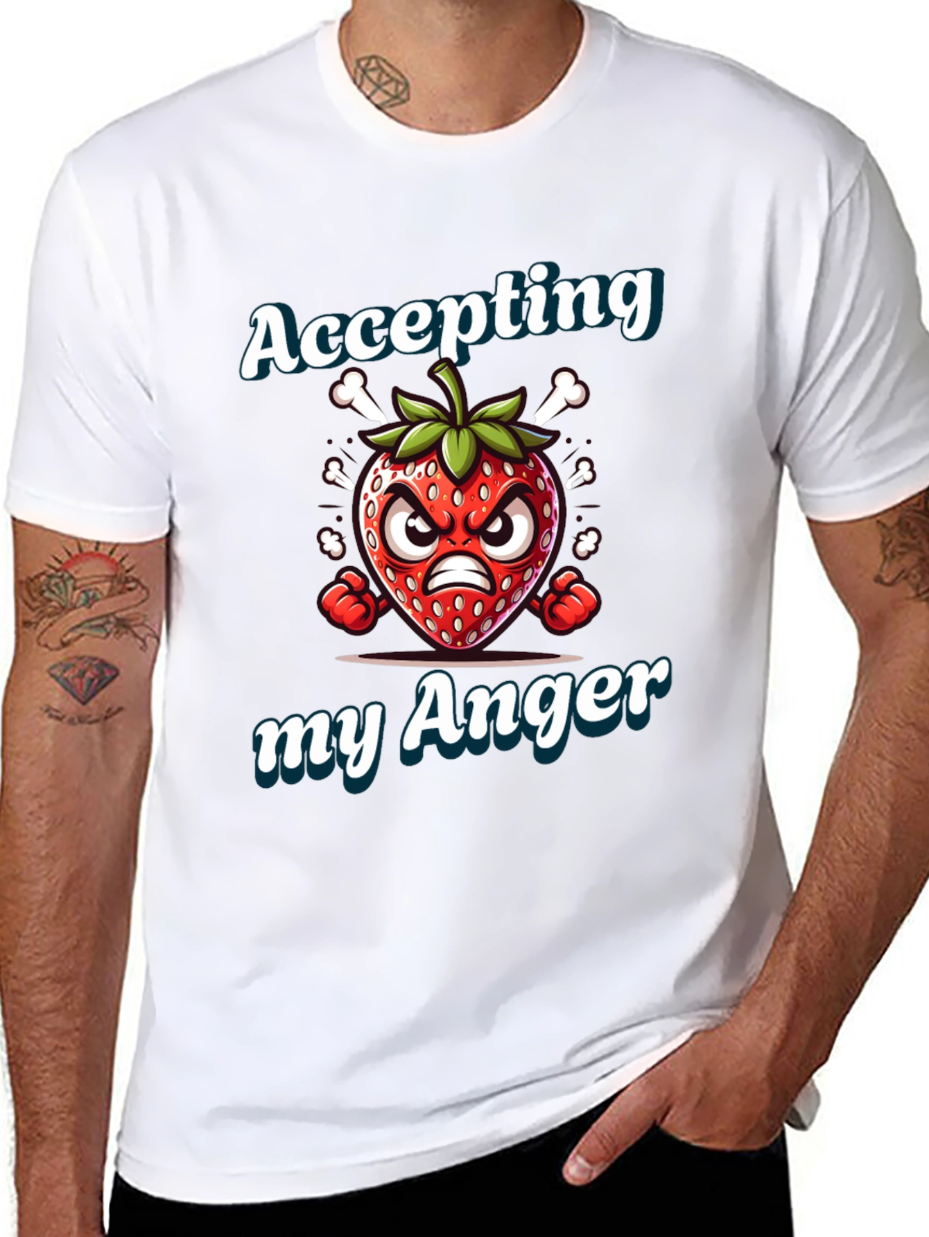 Accepting My Anger Strawberry T-Shirt