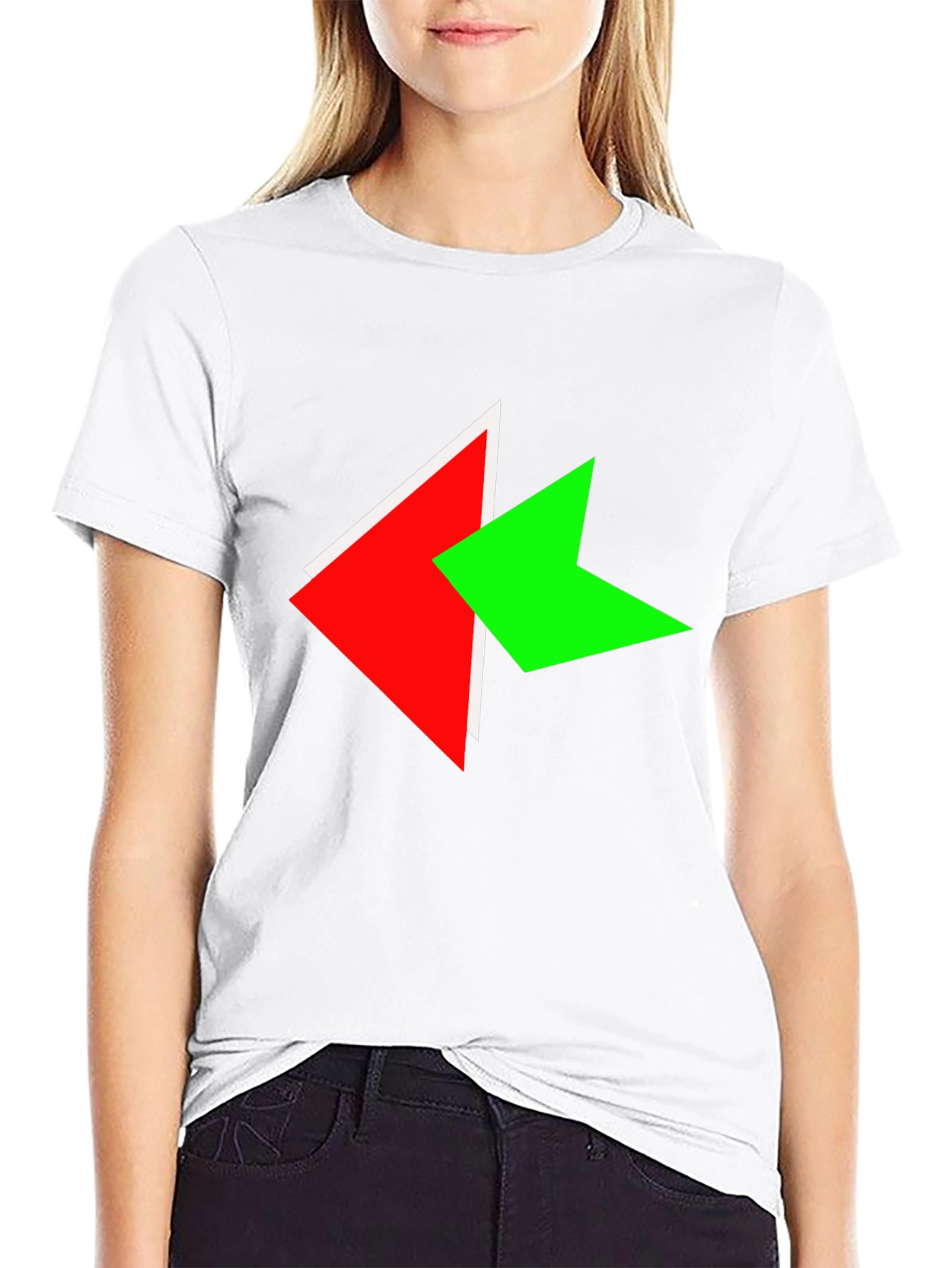 Modern Arrow Graphic Black T-Shirt