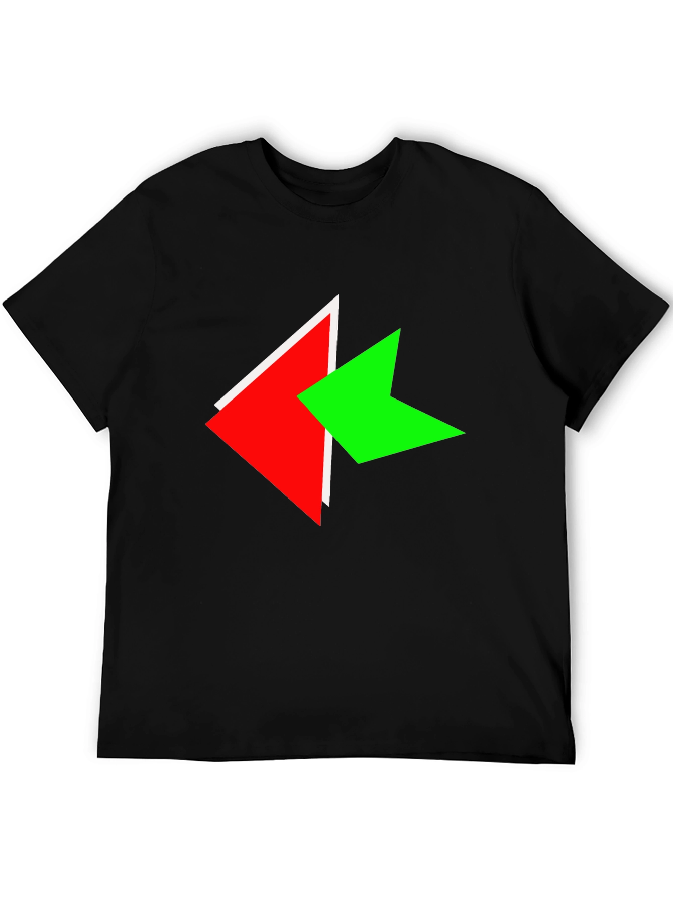 Modern Arrow Graphic Black T-Shirt