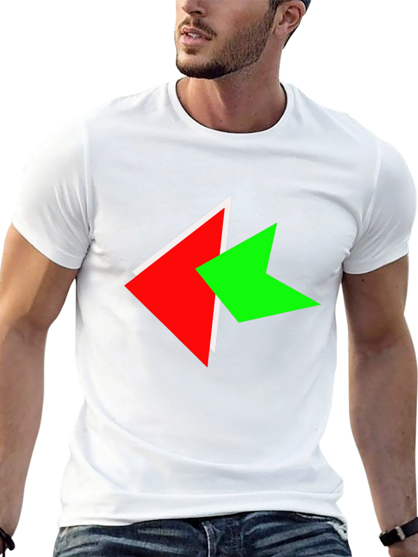 Modern Arrow Graphic Black T-Shirt