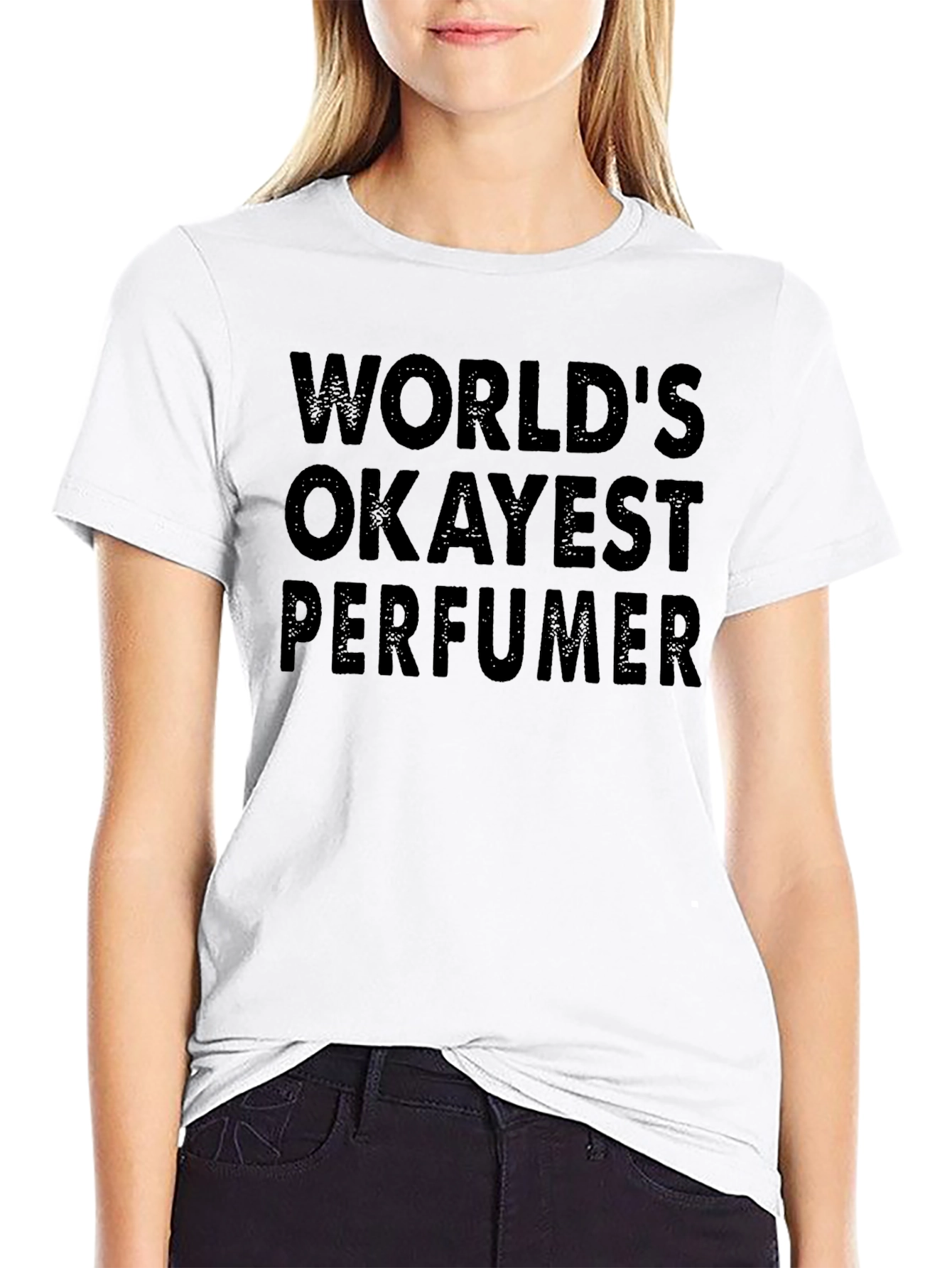 Worlds Okayest Perfumer Black Graphic T-Shirt