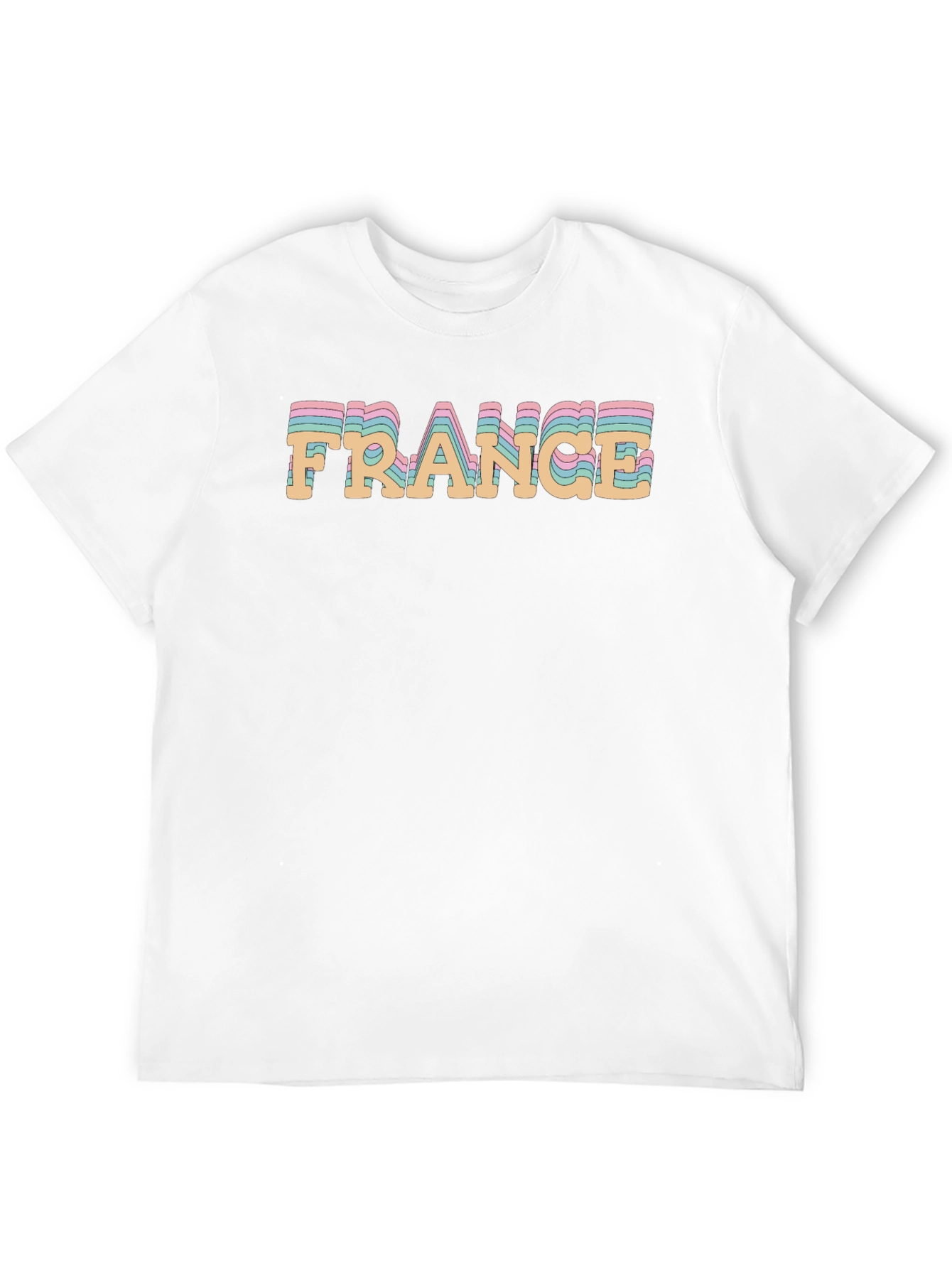 Retro France Graphic Tee - Unisex Black T-Shirt