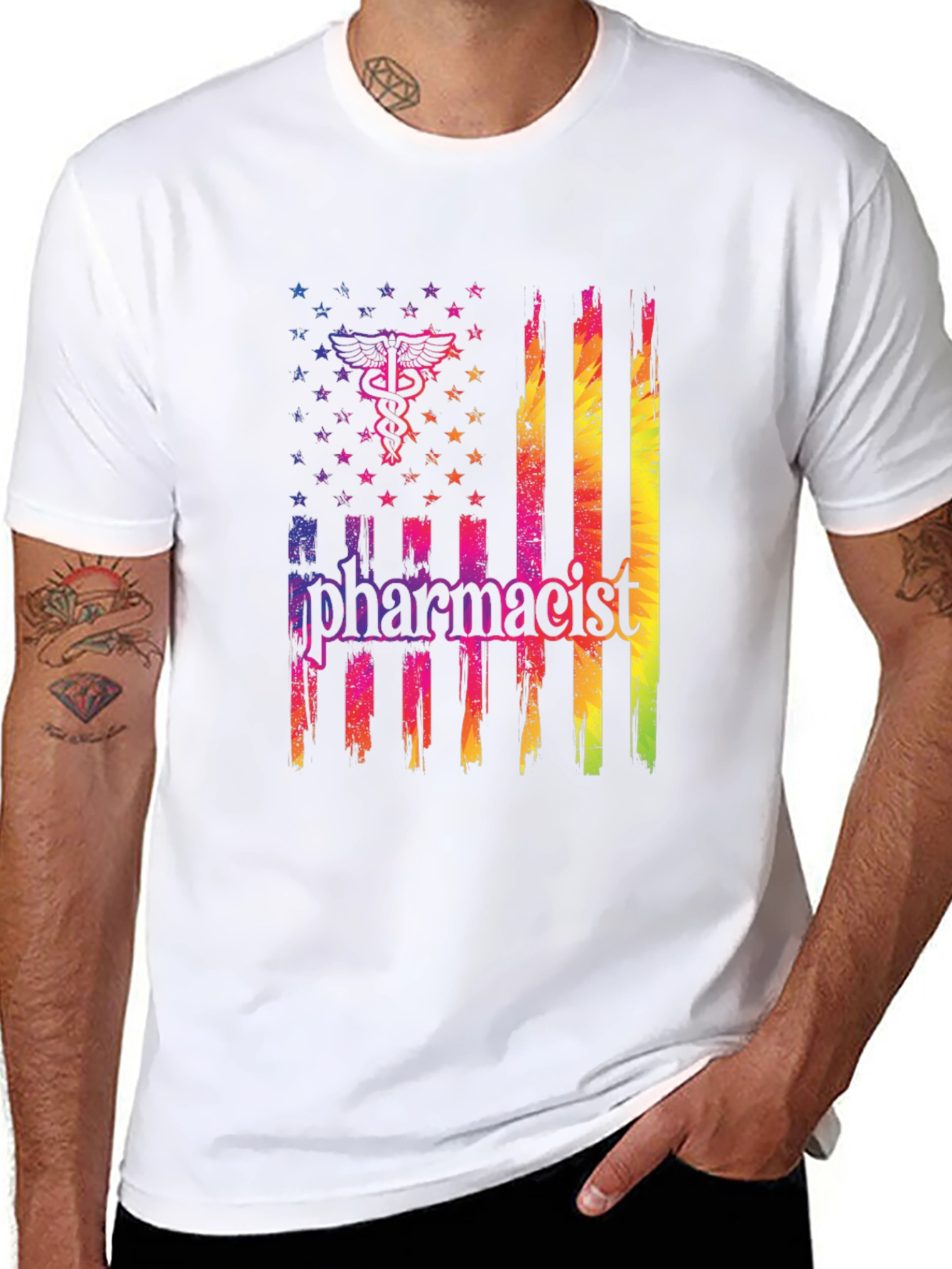 Pharmacist American Flag T-Shirt