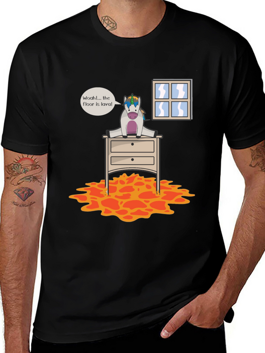 The Floor is Lava Unicorn T-Shirt