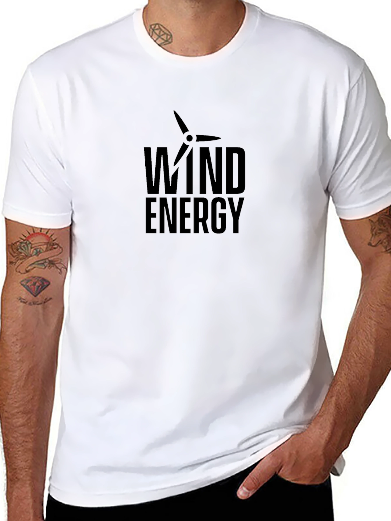 Wind Energy T-Shirt - Eco-Friendly Design