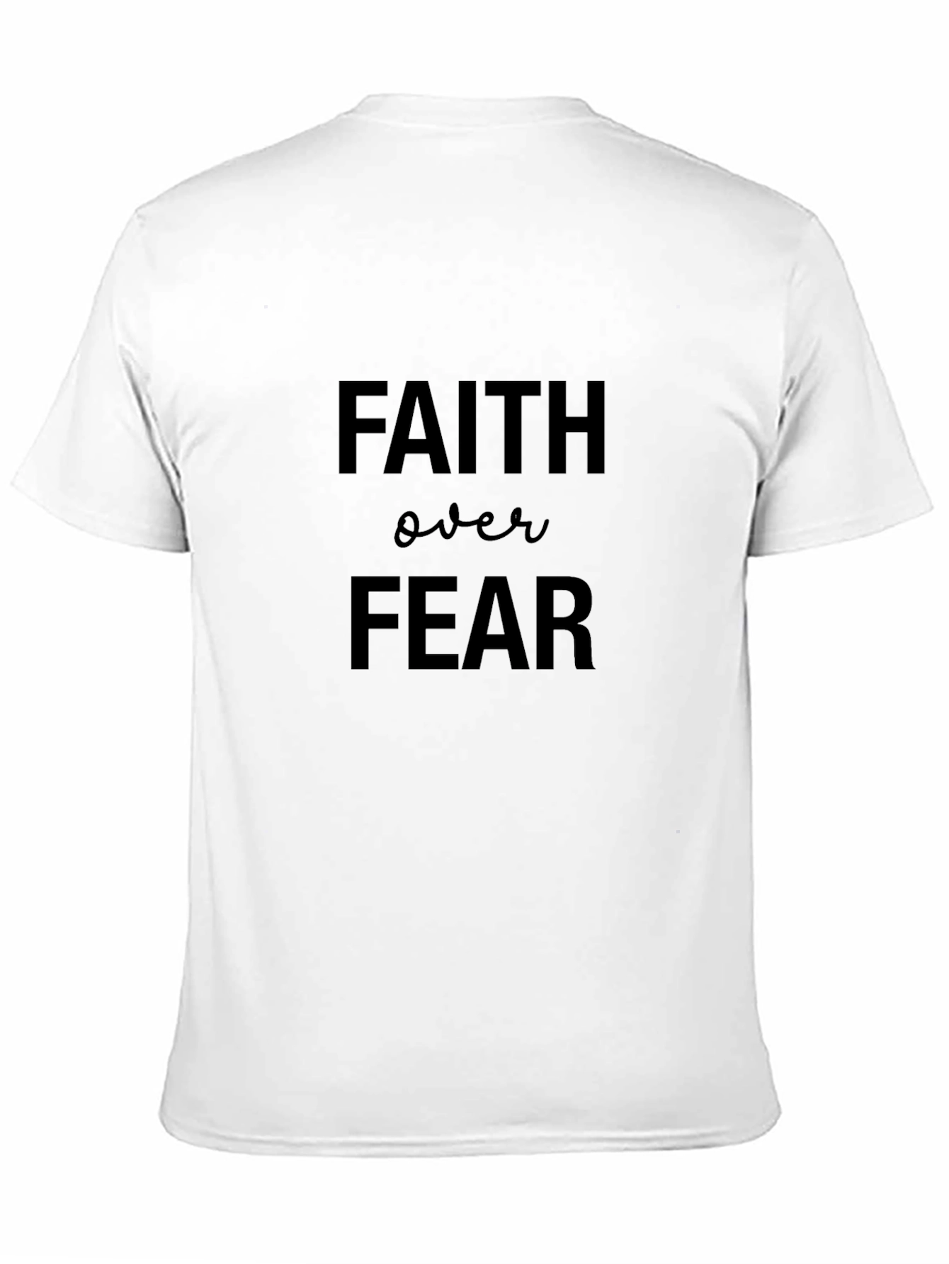 Faith Over Fear Graphic Black T-Shirt