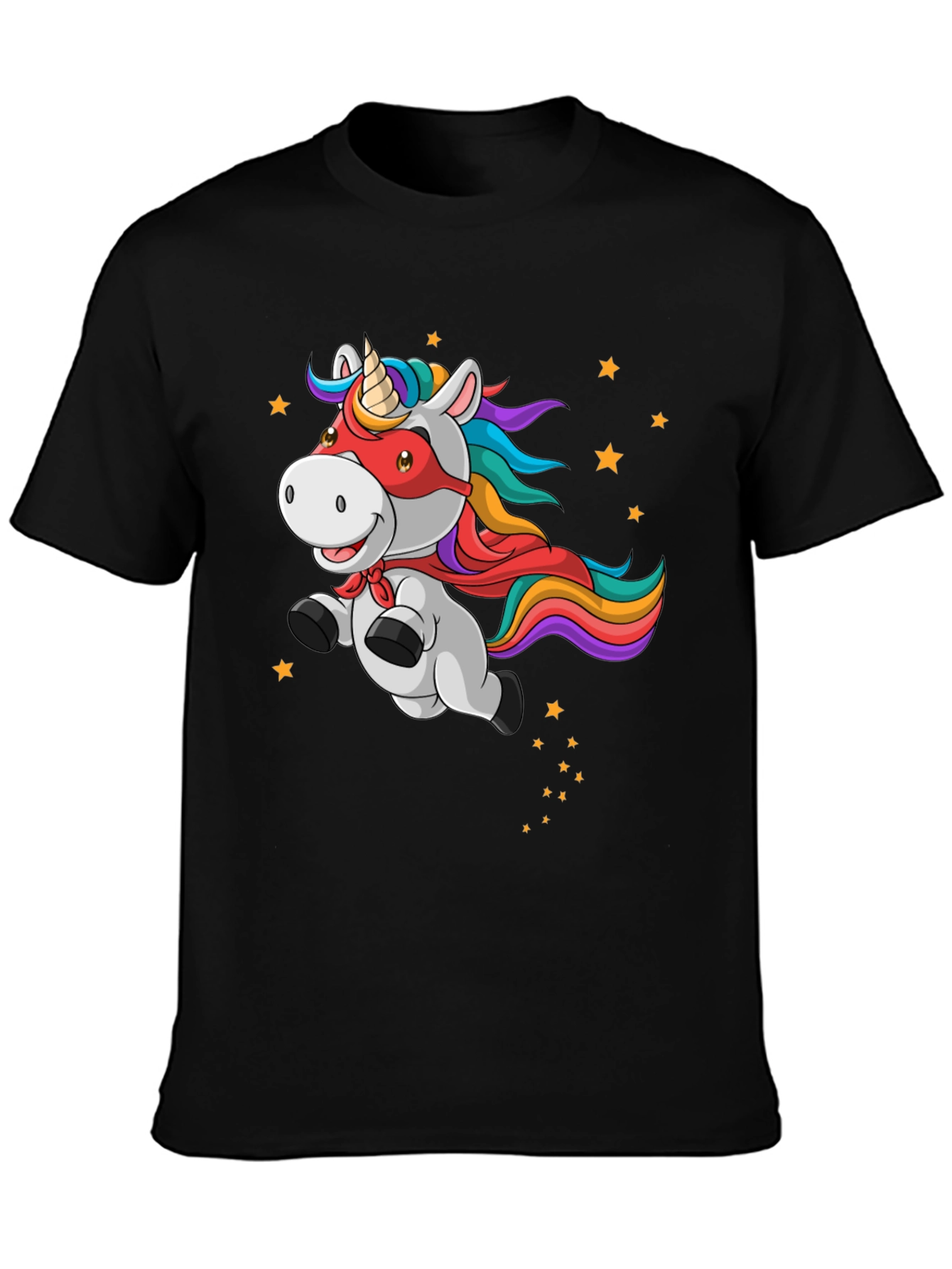 Unicorn Superhero Mens Graphic T-Shirt