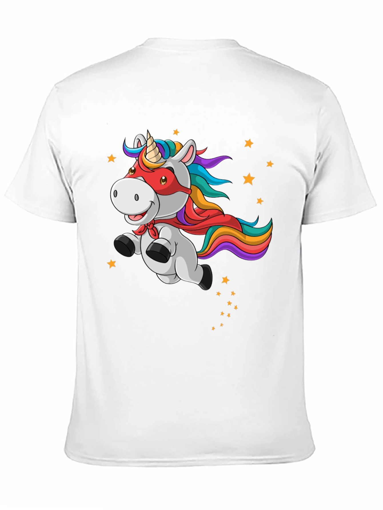 Unicorn Superhero Mens Graphic T-Shirt