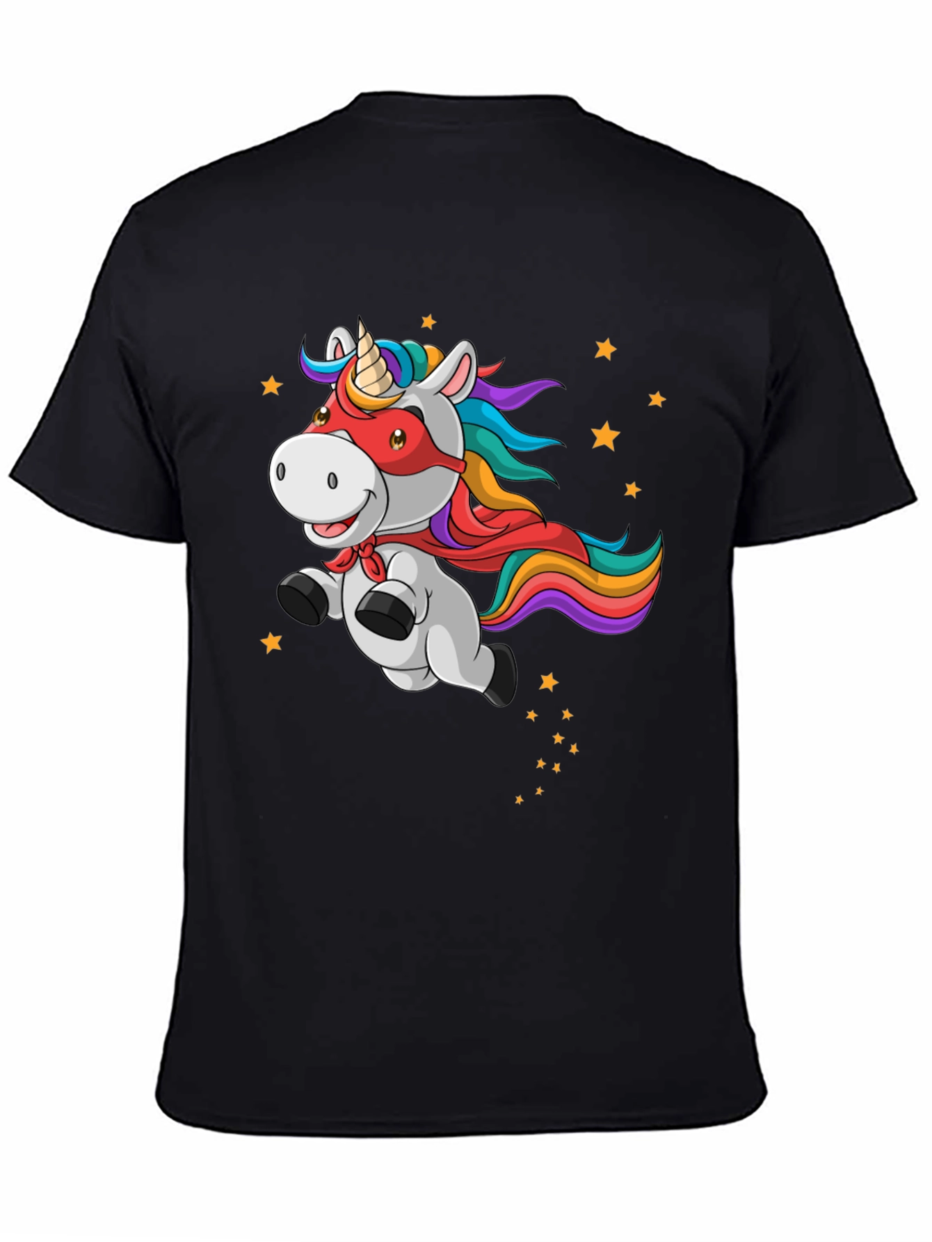 Unicorn Superhero Mens Graphic T-Shirt