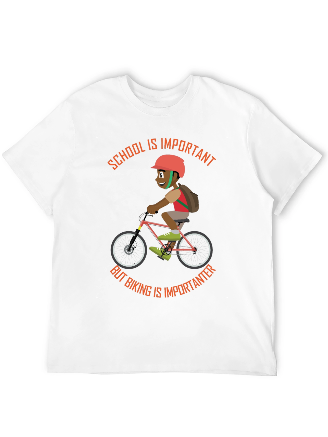 School & Biking T-Shirt - Importance of Both!