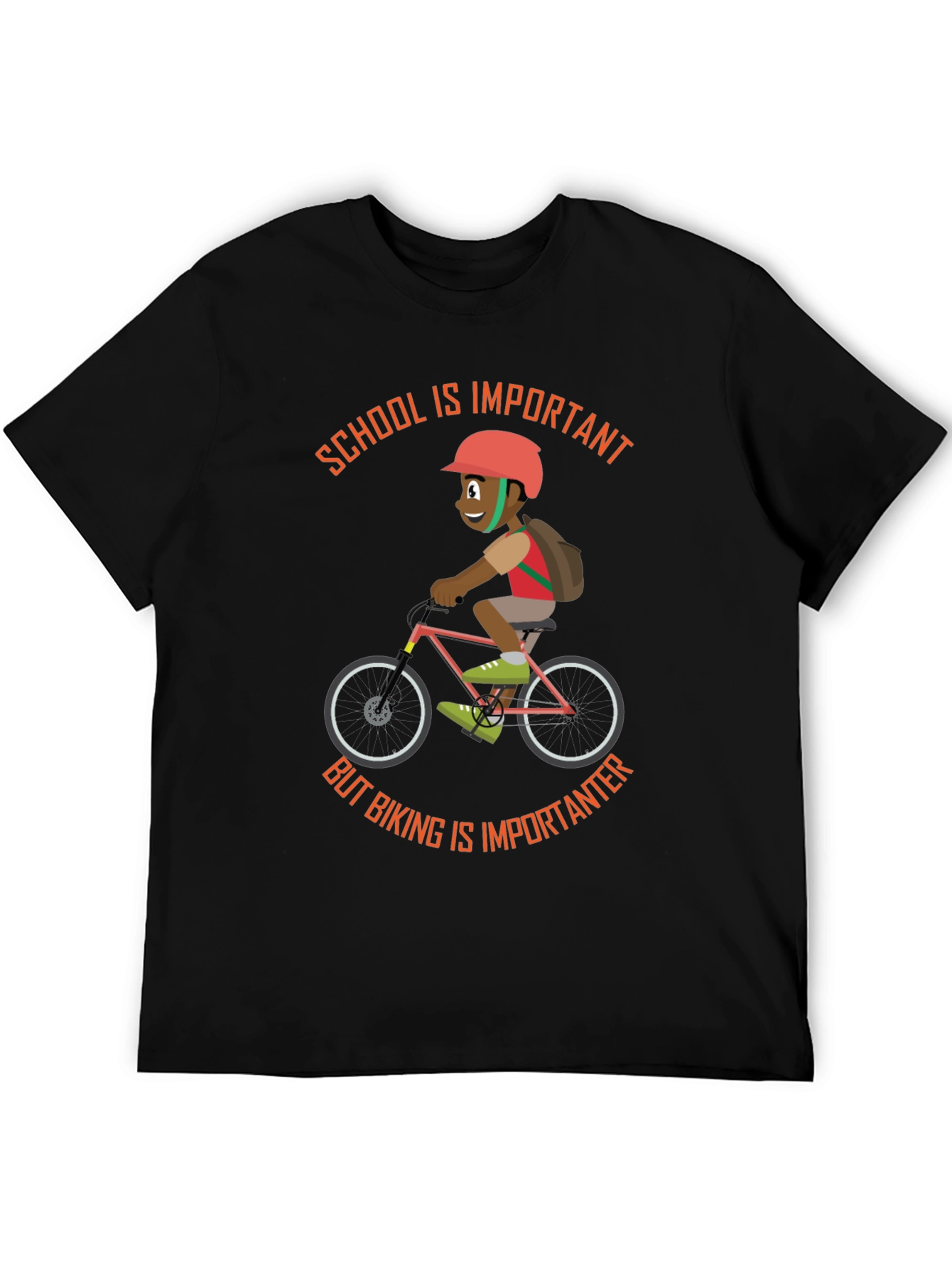 School & Biking T-Shirt - Importance of Both!