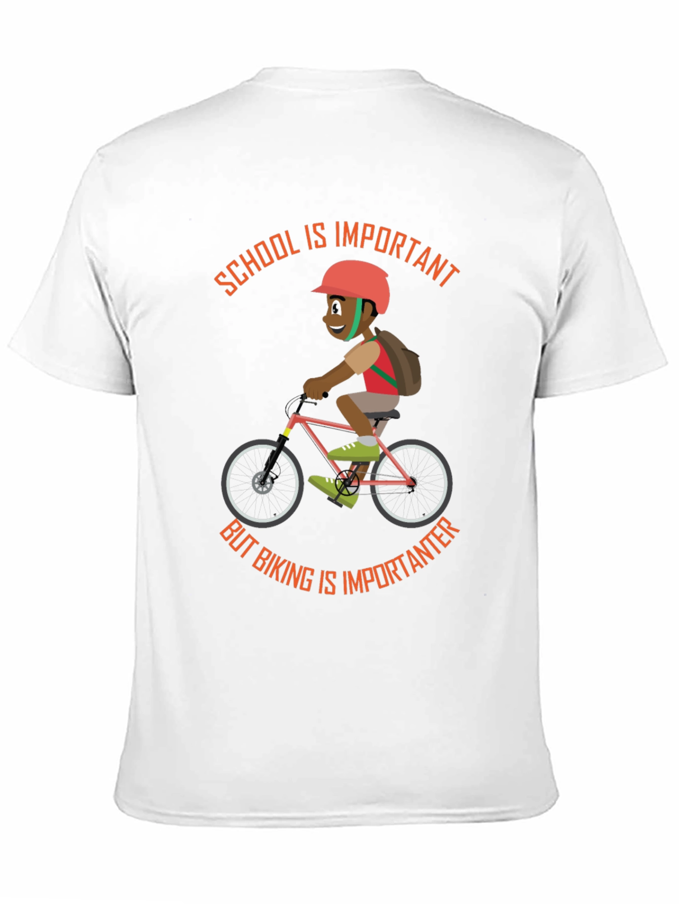 School & Biking T-Shirt - Importance of Both!