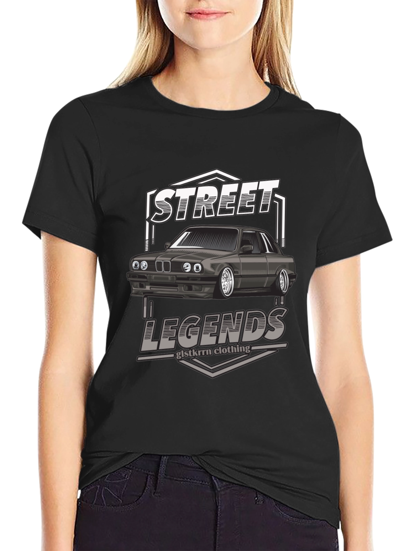 Street Legends Car Graphic T-Shirt - Black