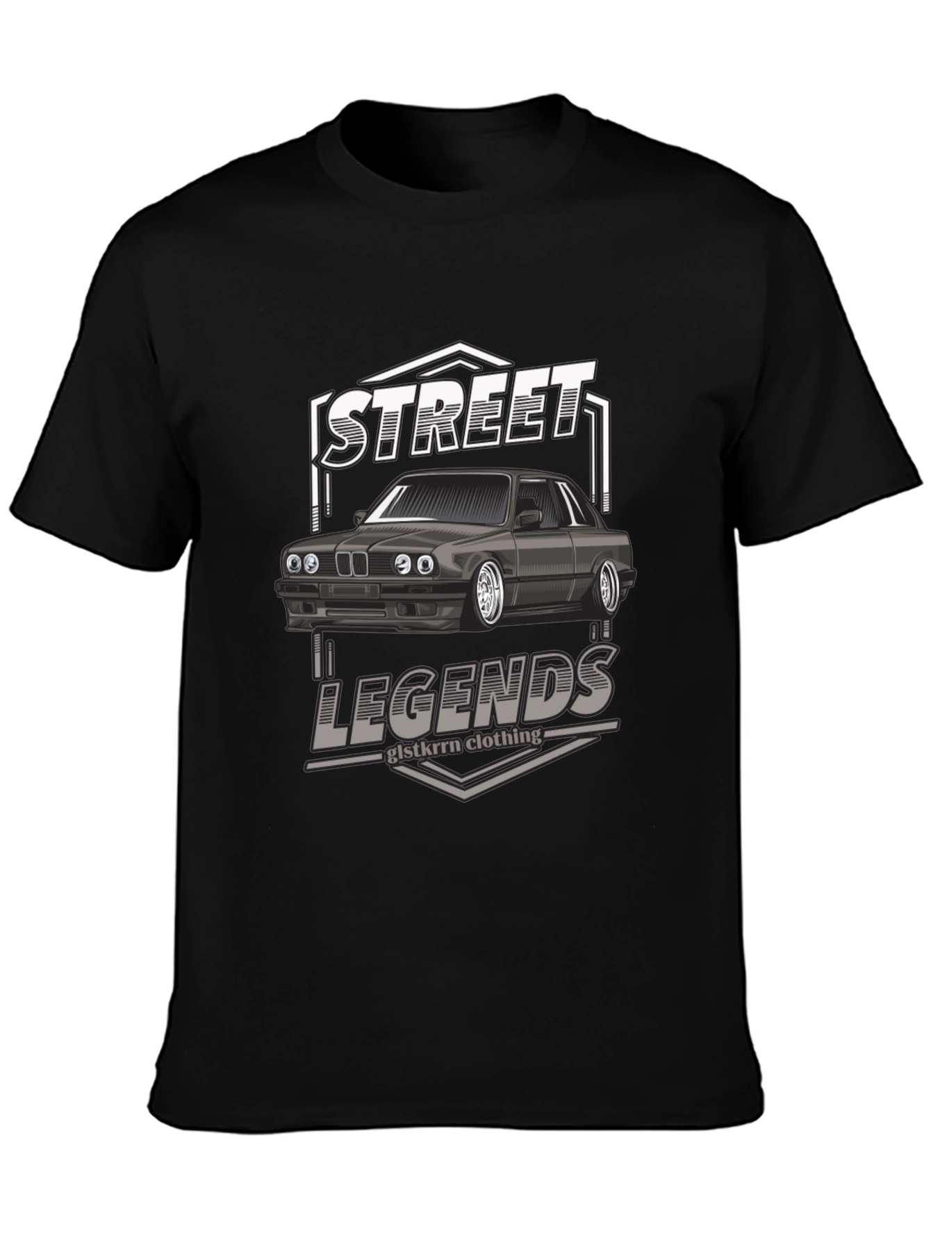 Street Legends Car Graphic T-Shirt - Black