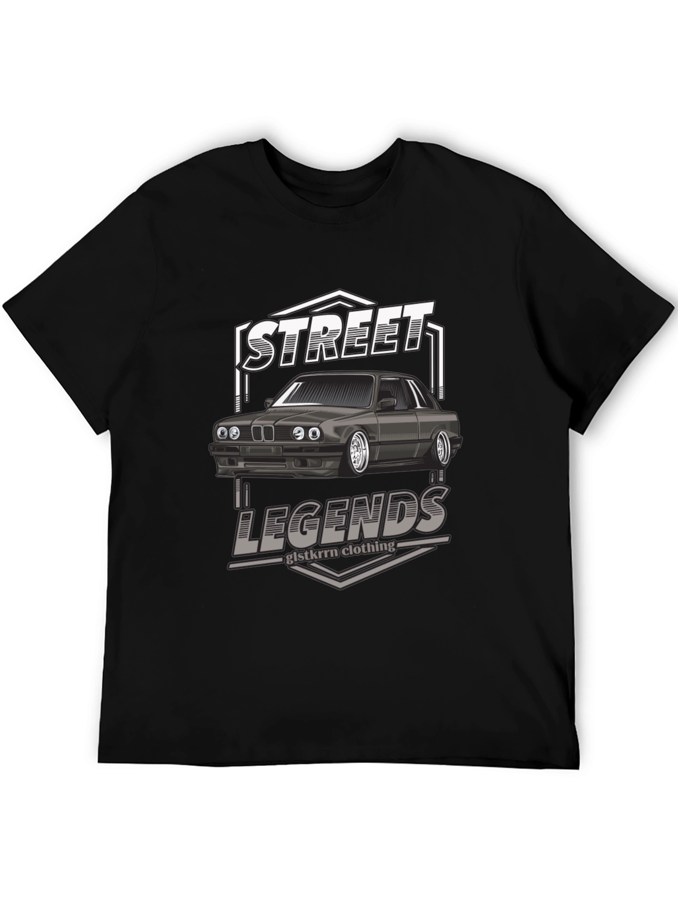 Street Legends Car Graphic T-Shirt - Black