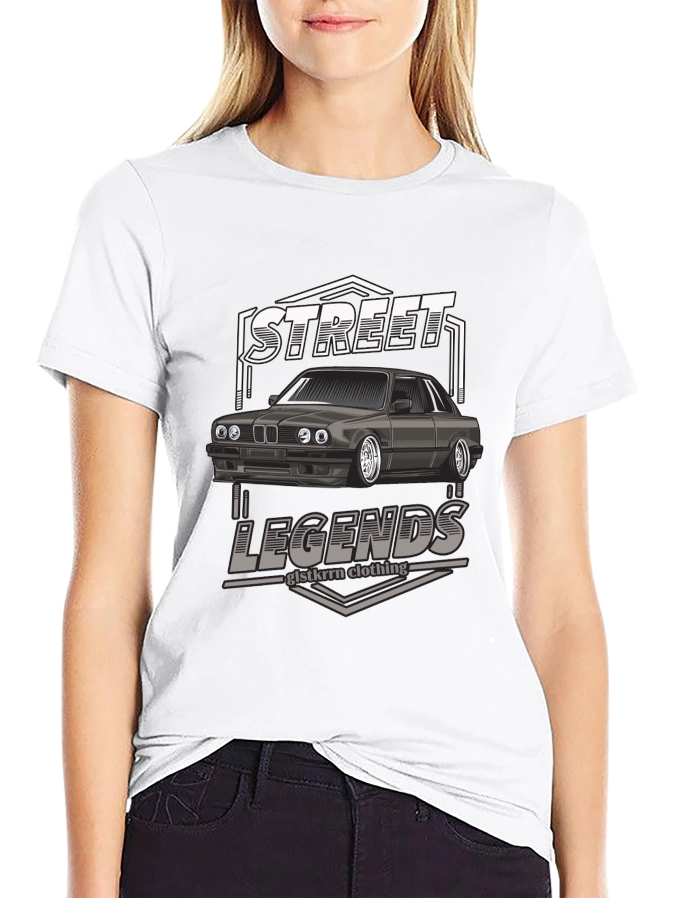 Street Legends Car Graphic T-Shirt - Black