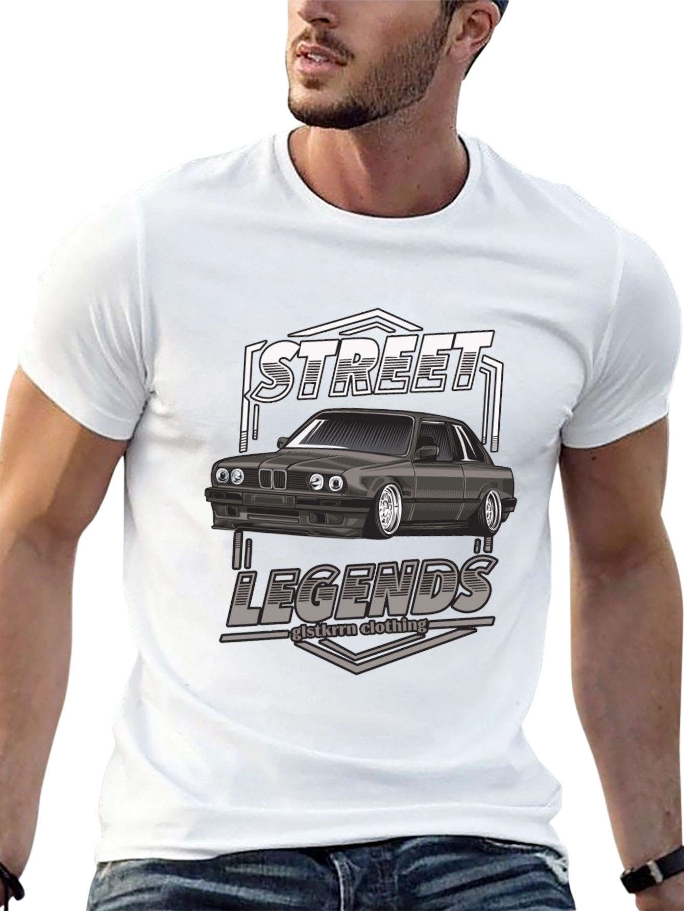 Street Legends Car Graphic T-Shirt - Black