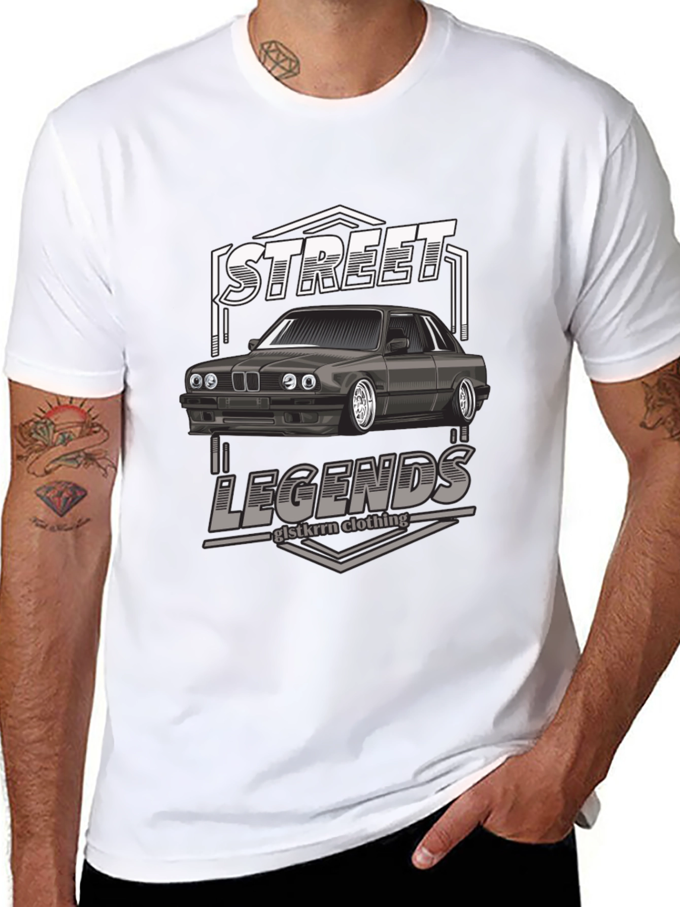 Street Legends Car Graphic T-Shirt - Black