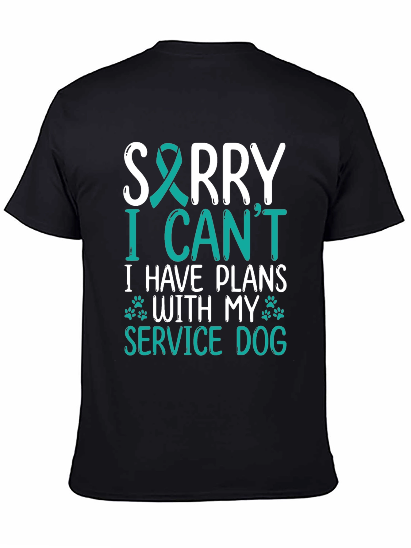 Service Dog T-Shirt: Sorry I Have Plans