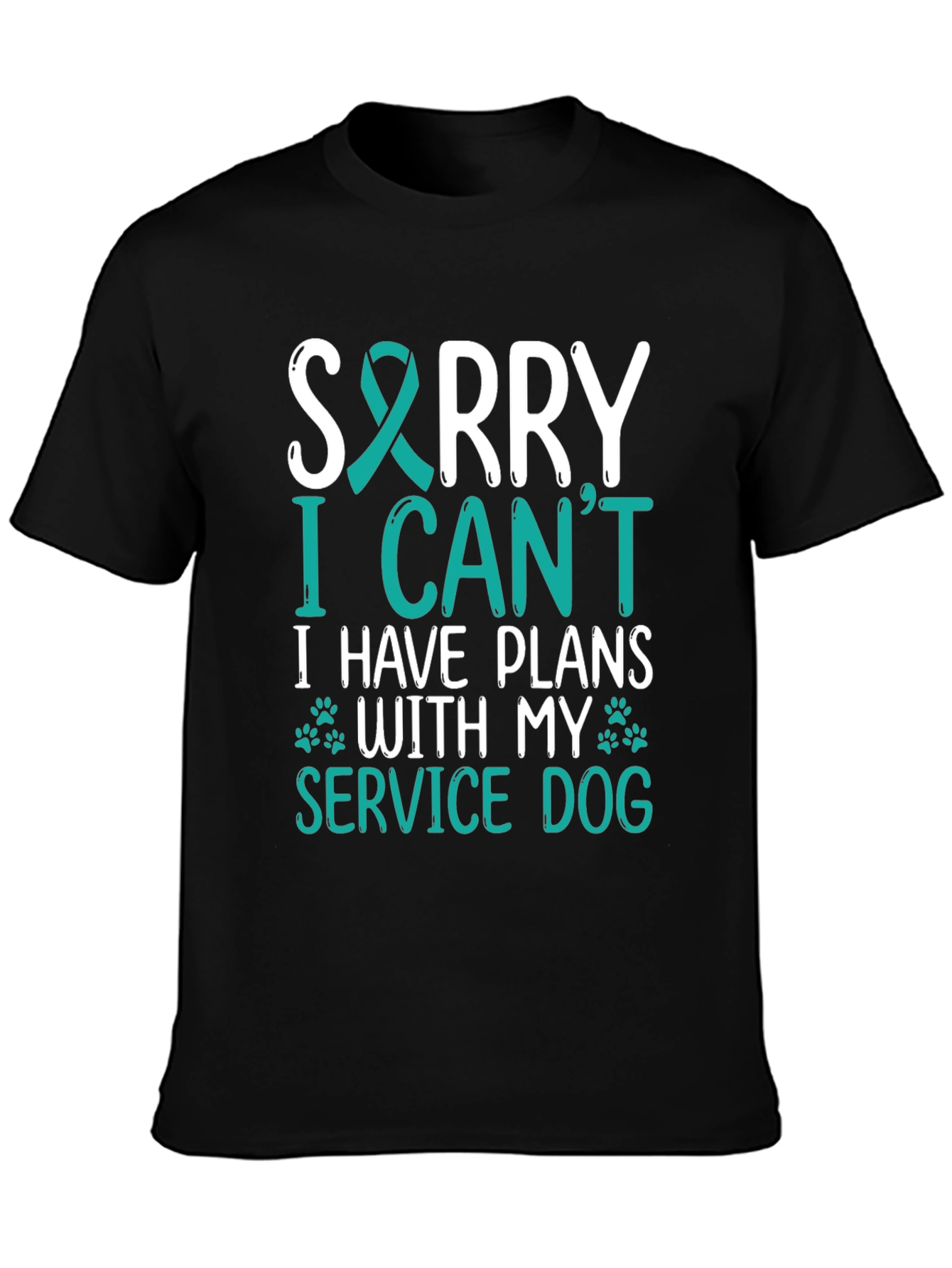 Service Dog T-Shirt: Sorry I Have Plans