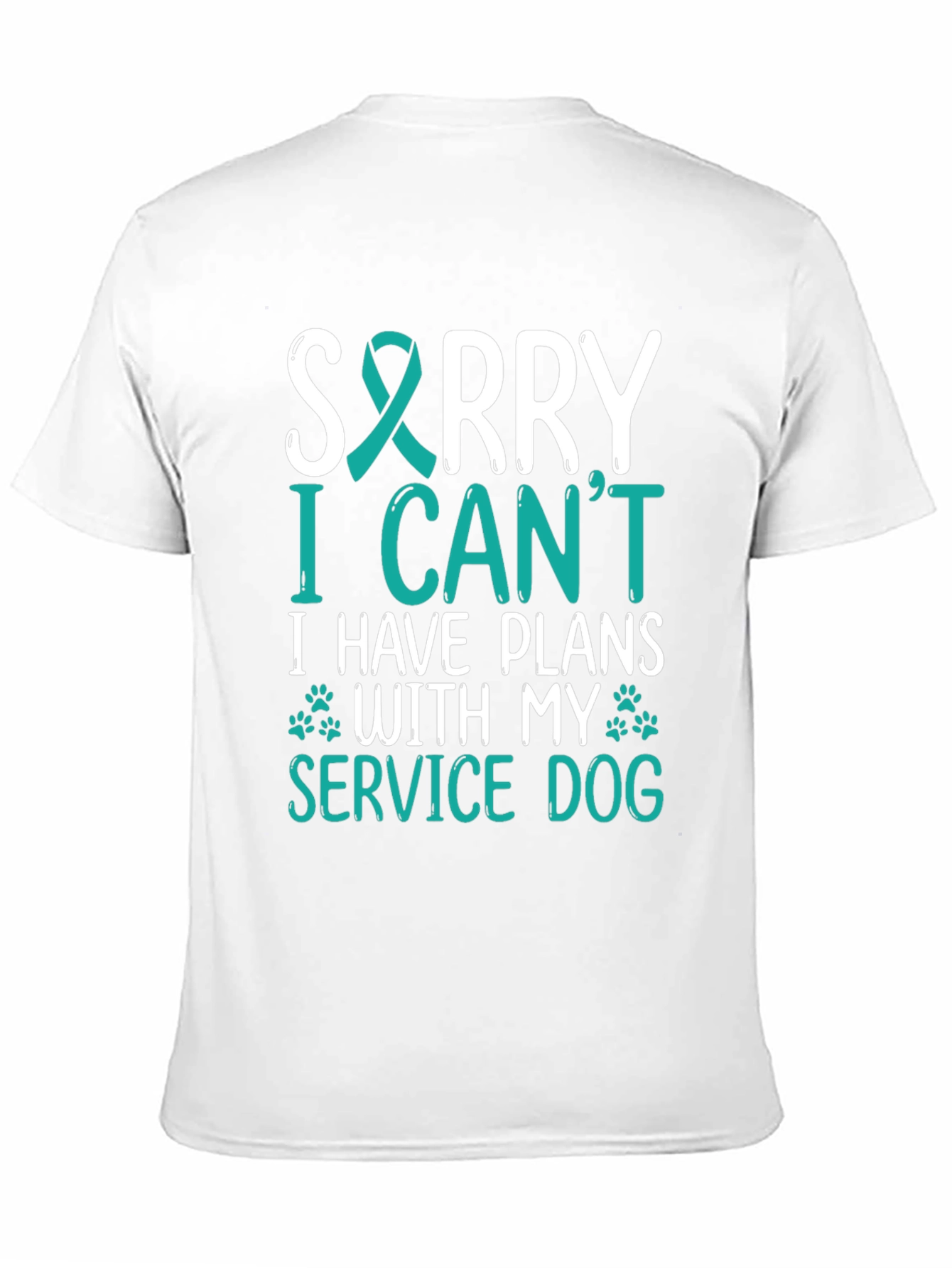Service Dog T-Shirt: Sorry I Have Plans