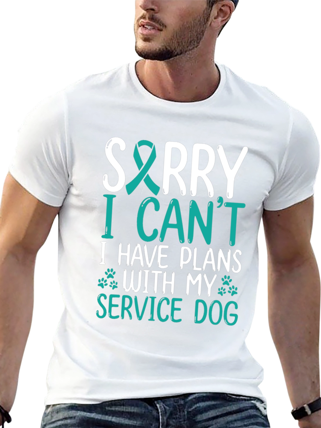 Service Dog T-Shirt: Sorry I Have Plans