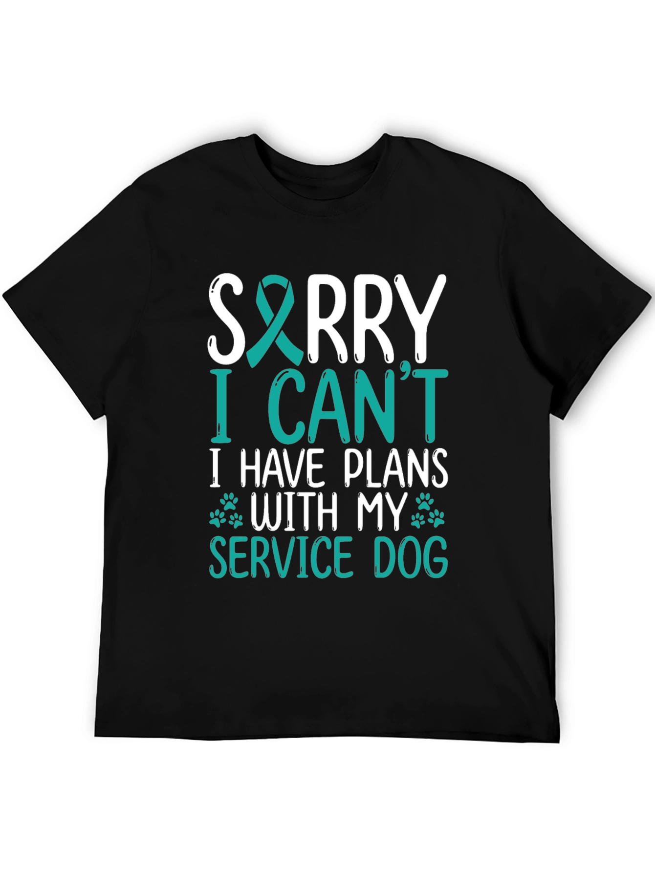 Service Dog T-Shirt: Sorry I Have Plans