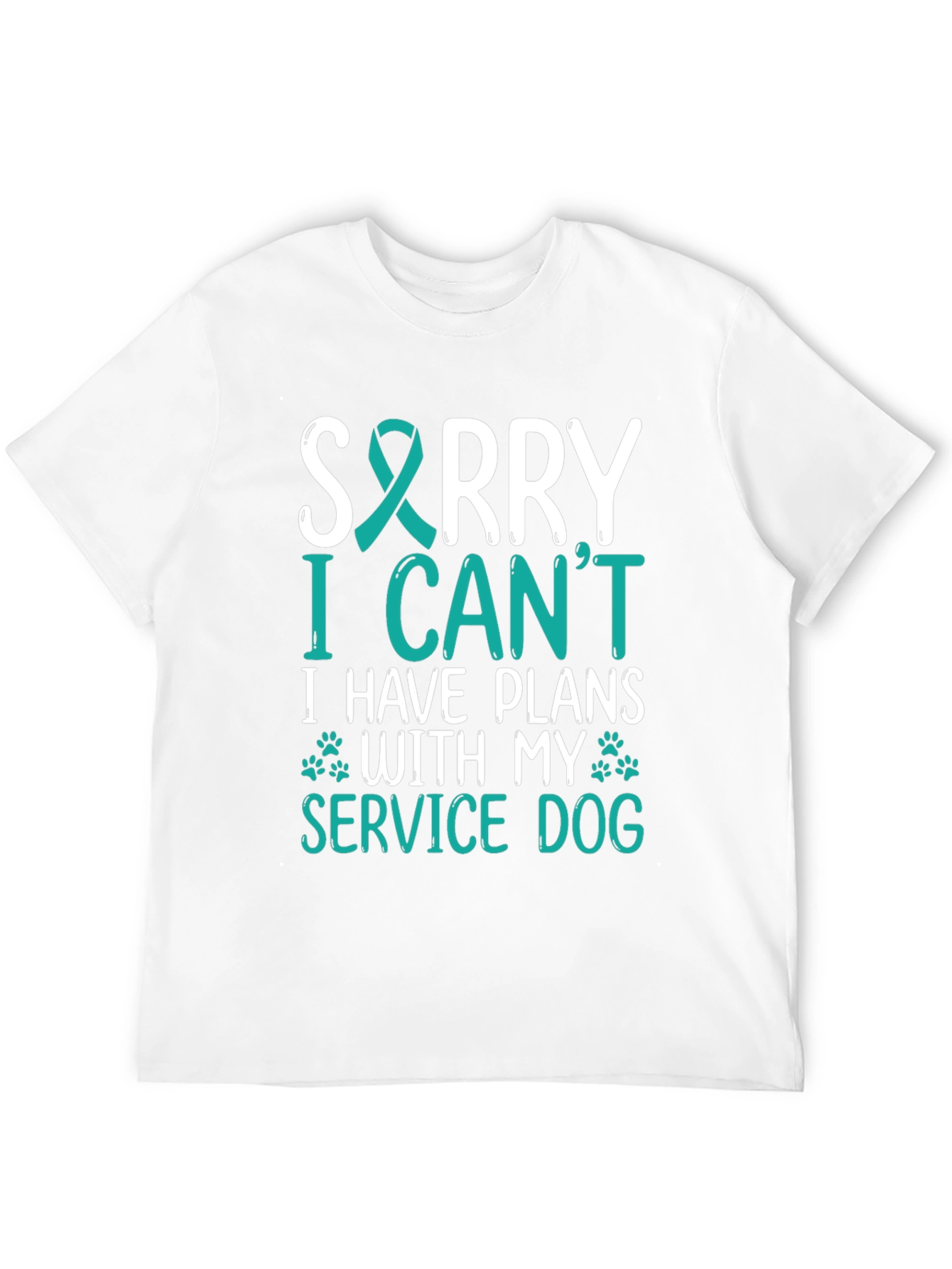 Service Dog T-Shirt: Sorry I Have Plans