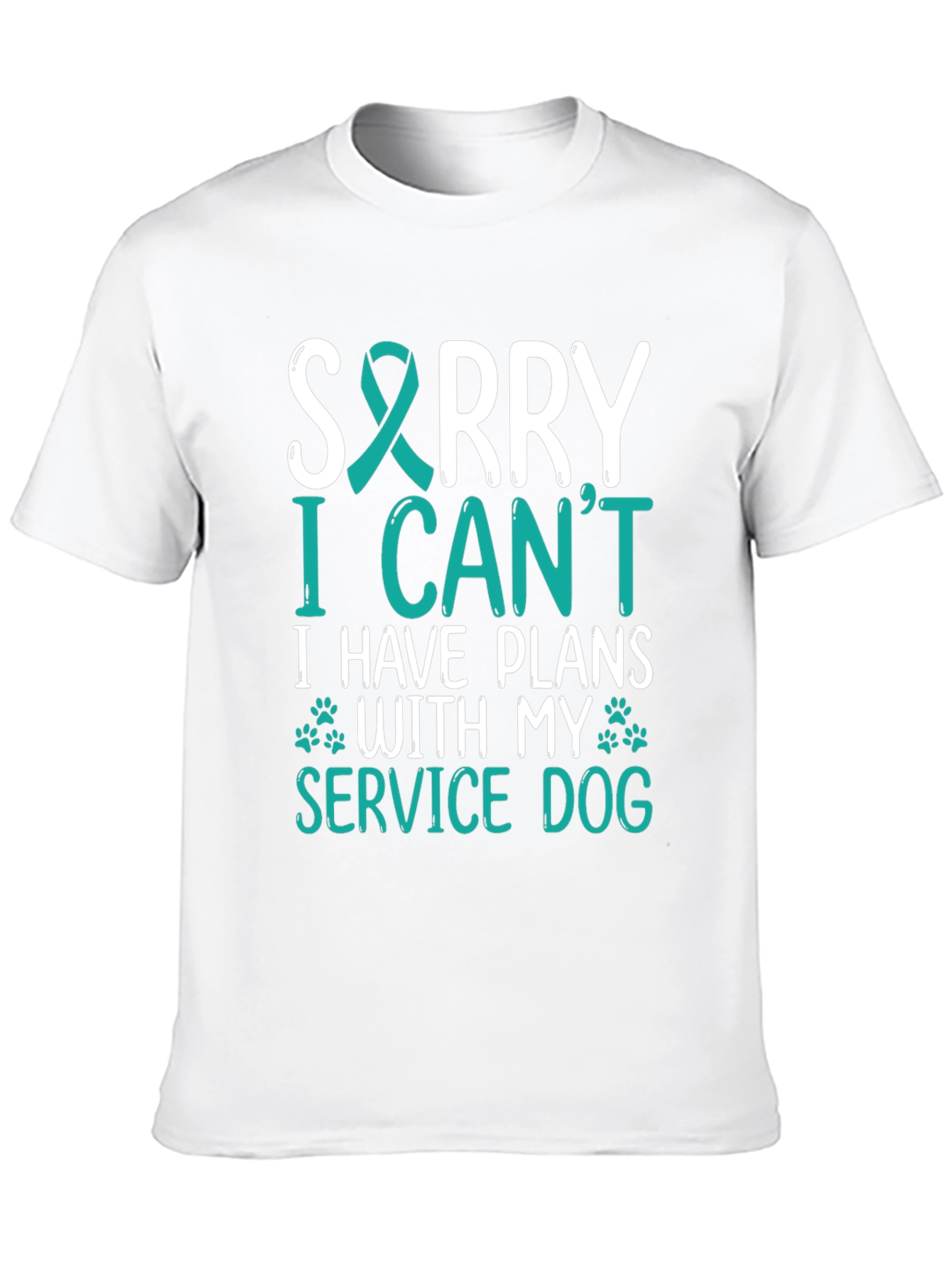 Service Dog T-Shirt: Sorry I Have Plans