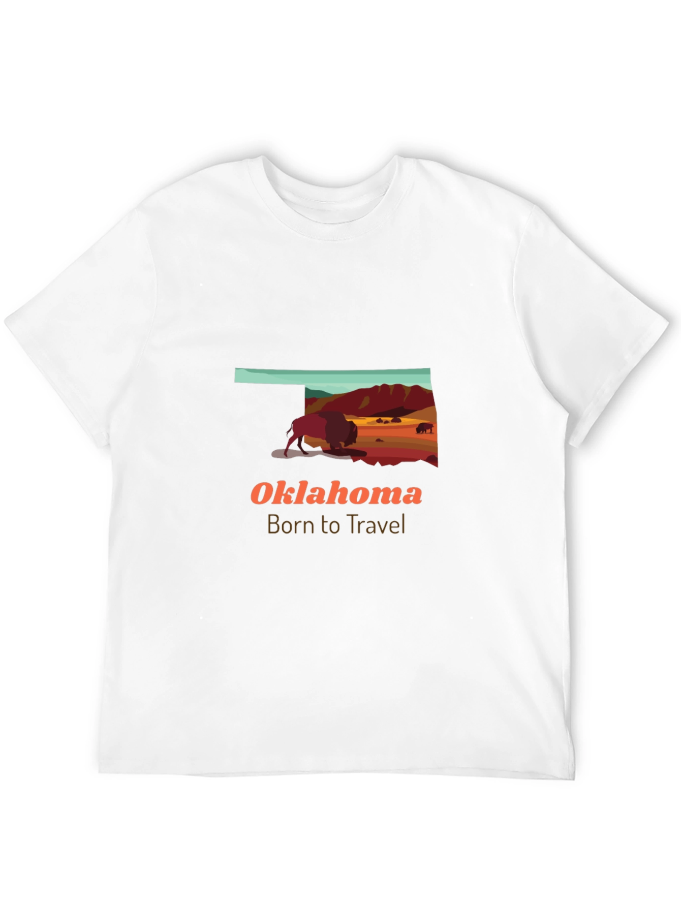 Oklahoma Buffalo Graphic Tee - Born to Travel