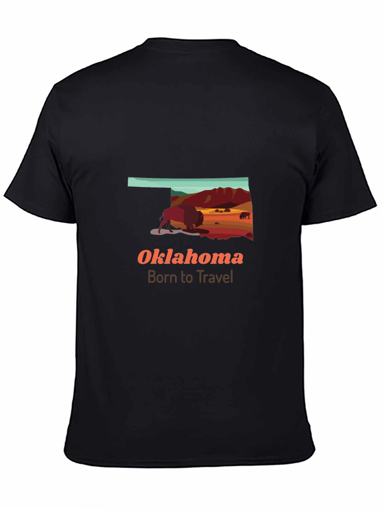 Oklahoma Buffalo Graphic Tee - Born to Travel