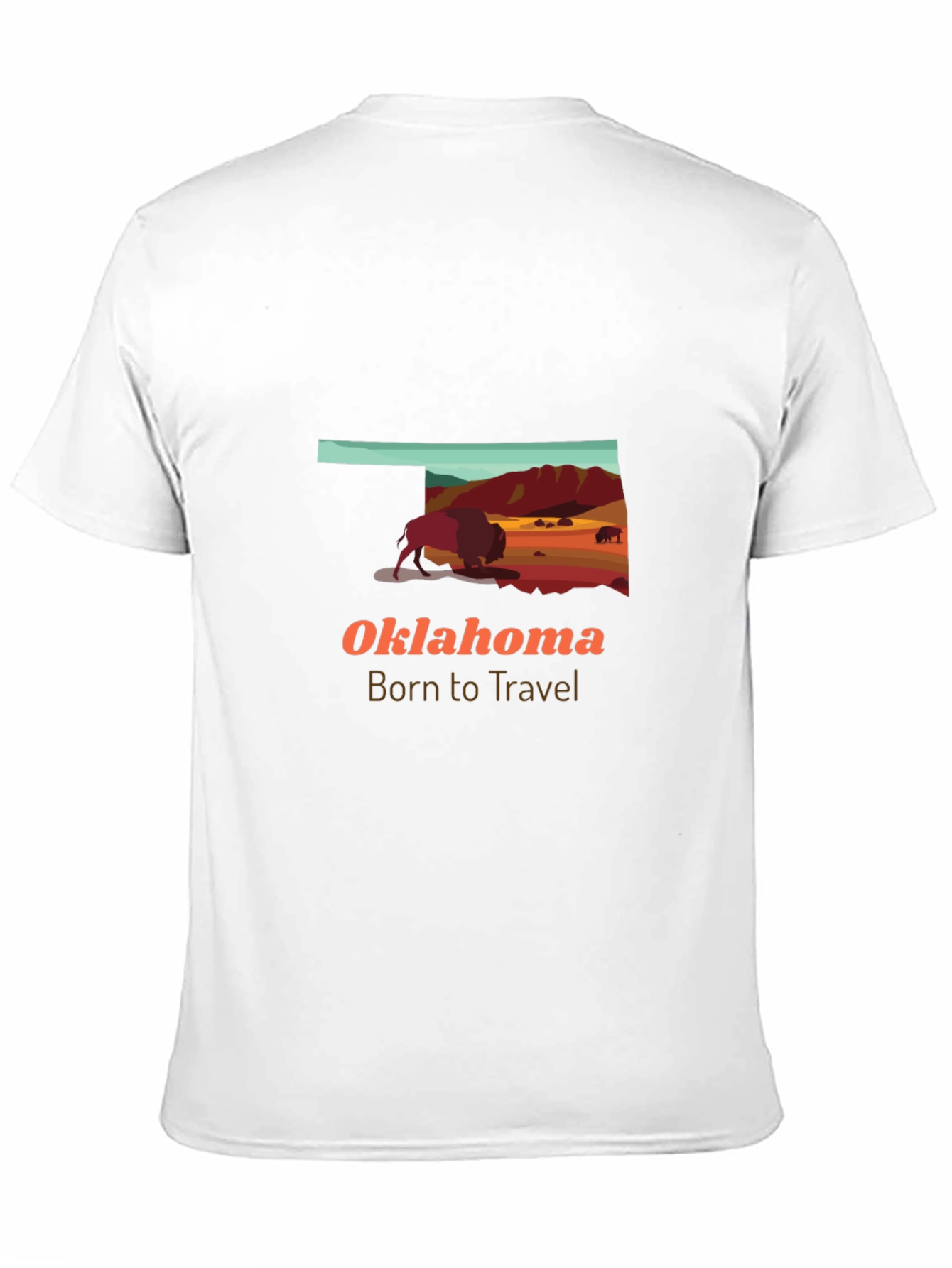 Oklahoma Buffalo Graphic Tee - Born to Travel