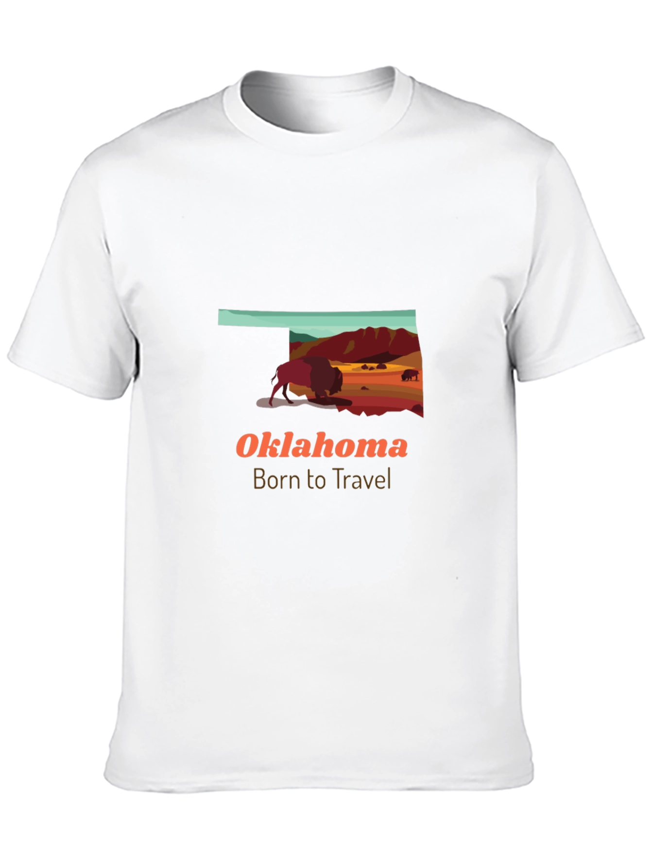 Oklahoma Buffalo Graphic Tee - Born to Travel