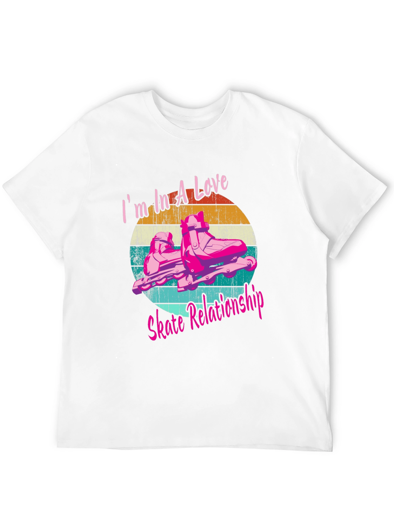 Love Skate Relationship Black Graphic Tee