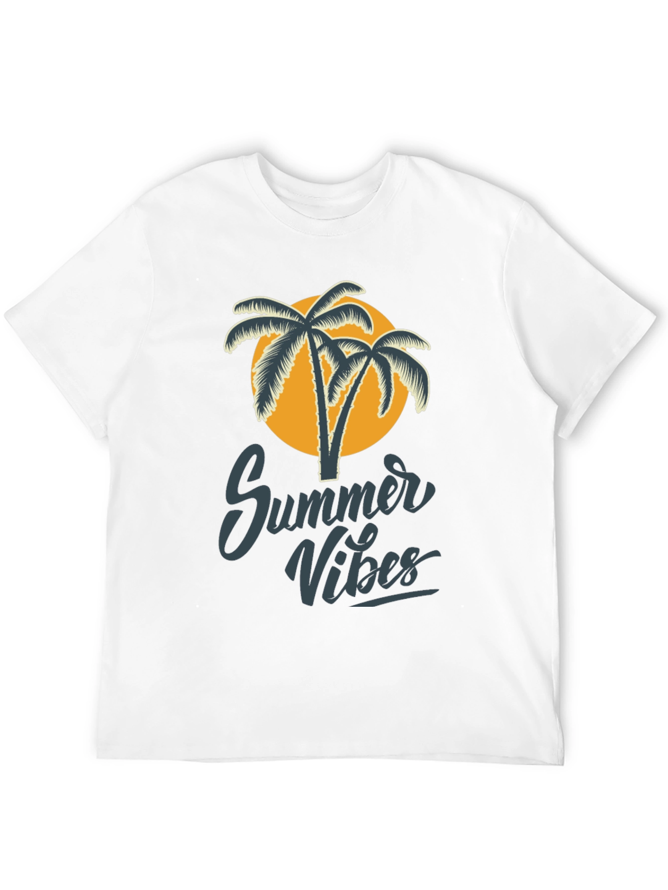 Summer Vibes Graphic Tee - Black