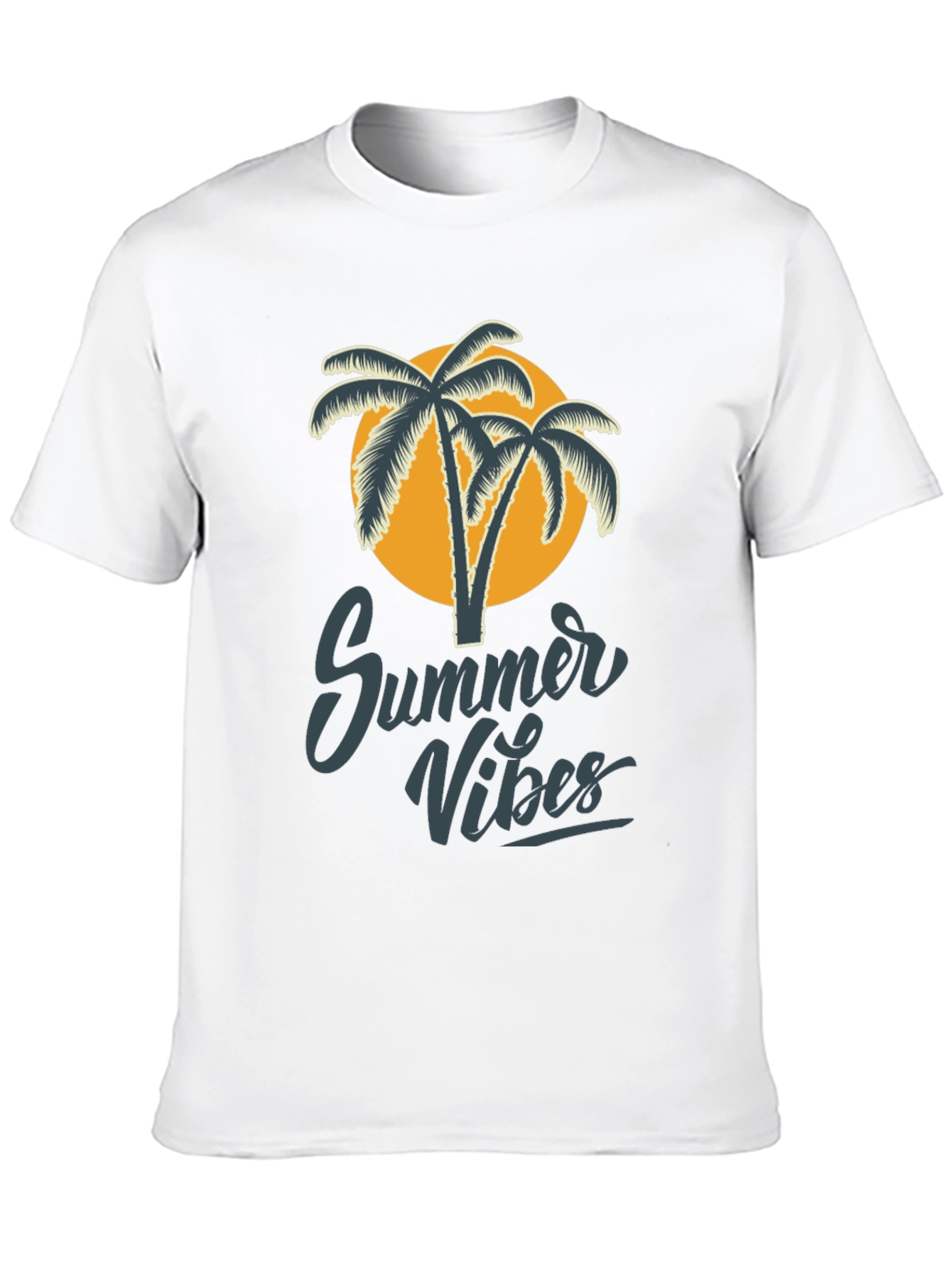 Summer Vibes Graphic Tee - Black
