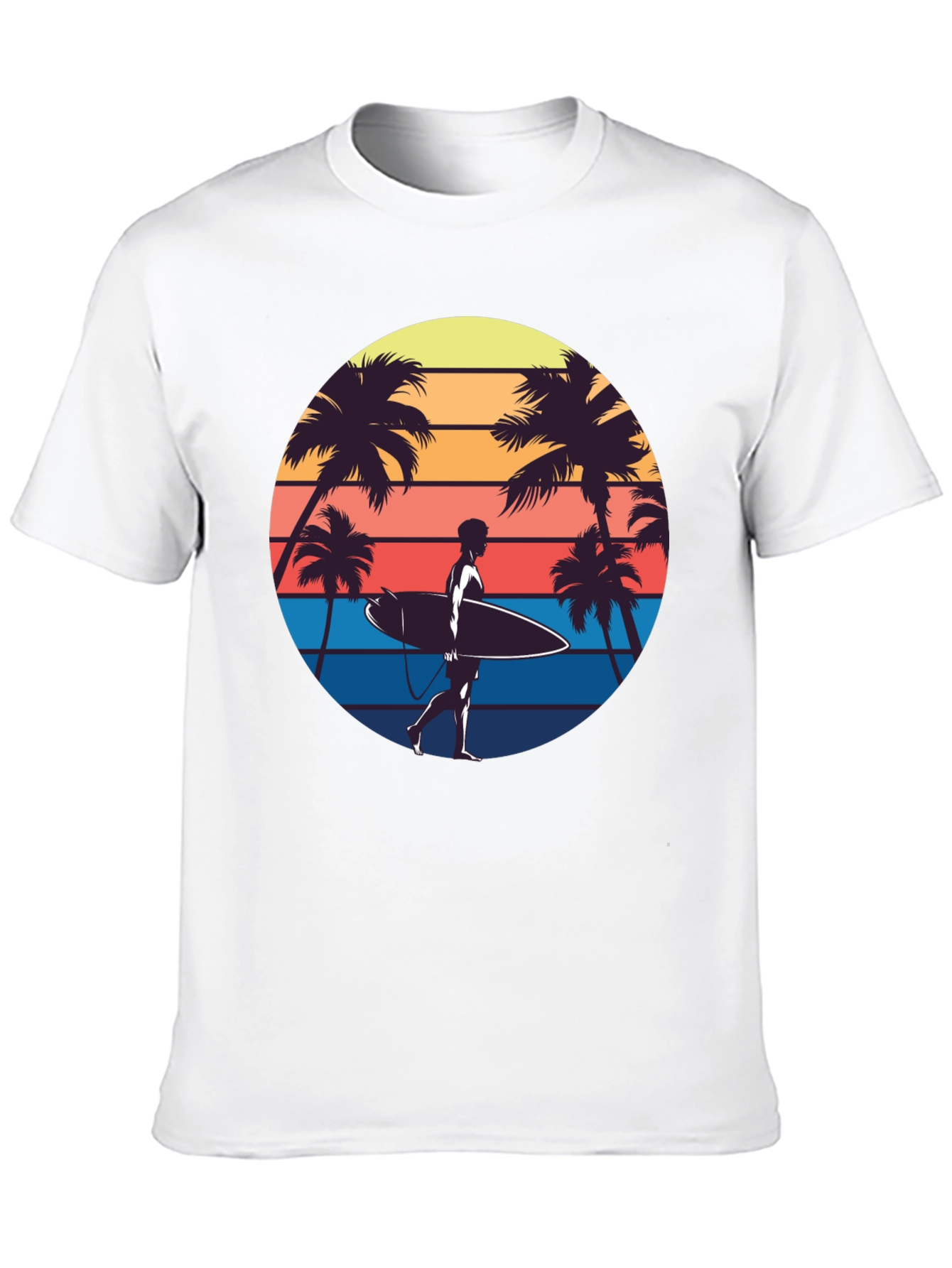 Retro Surfer T-Shirt - Beach Vibes