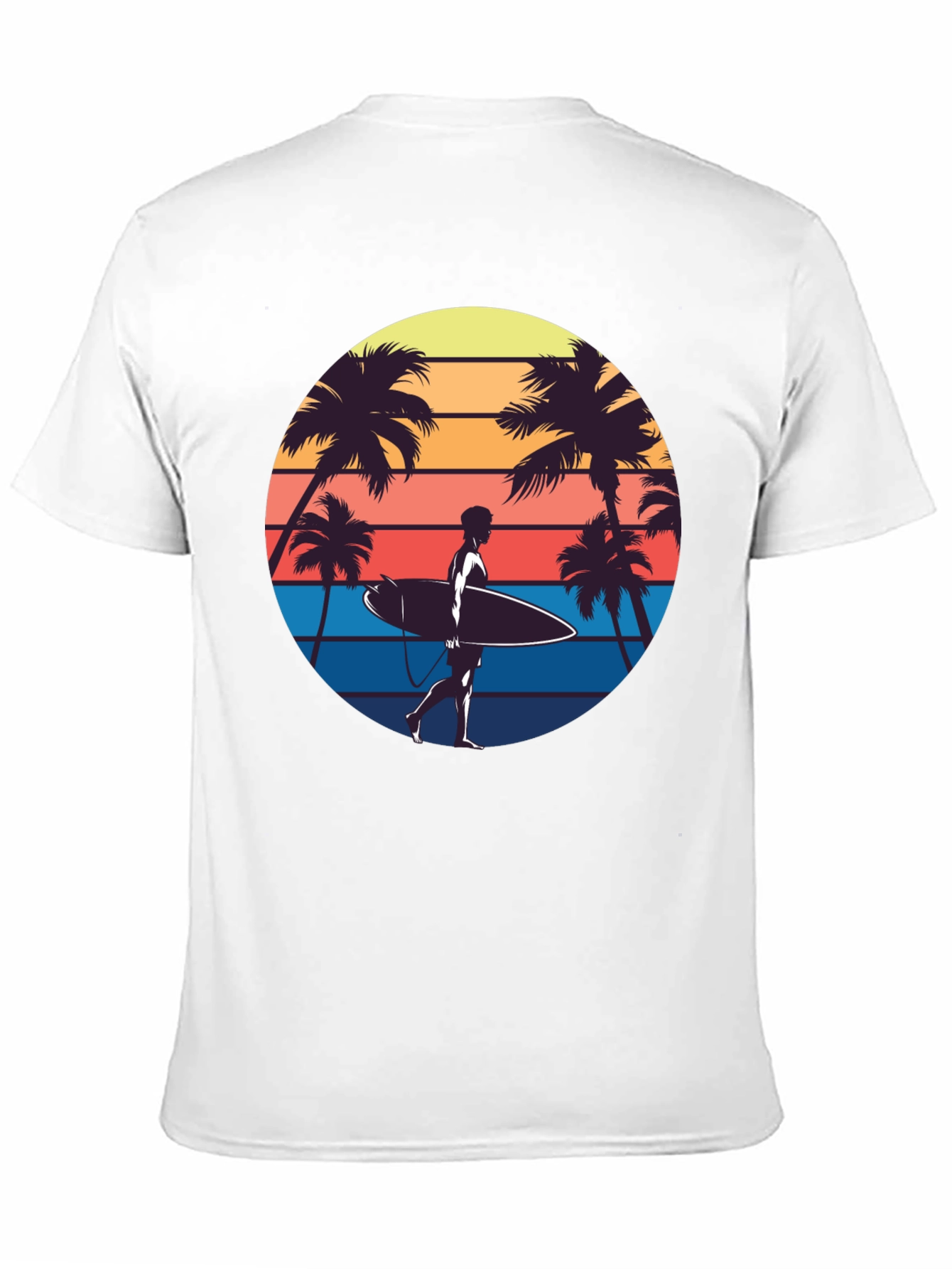 Retro Surfer T-Shirt - Beach Vibes