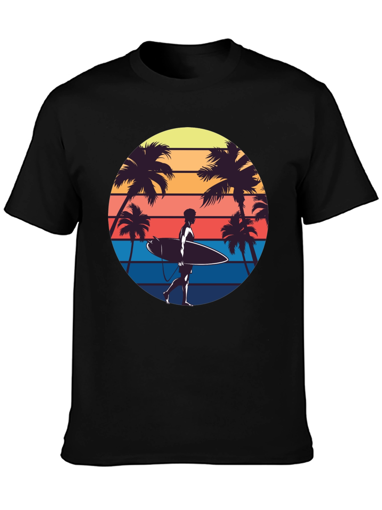 Retro Surfer T-Shirt - Beach Vibes