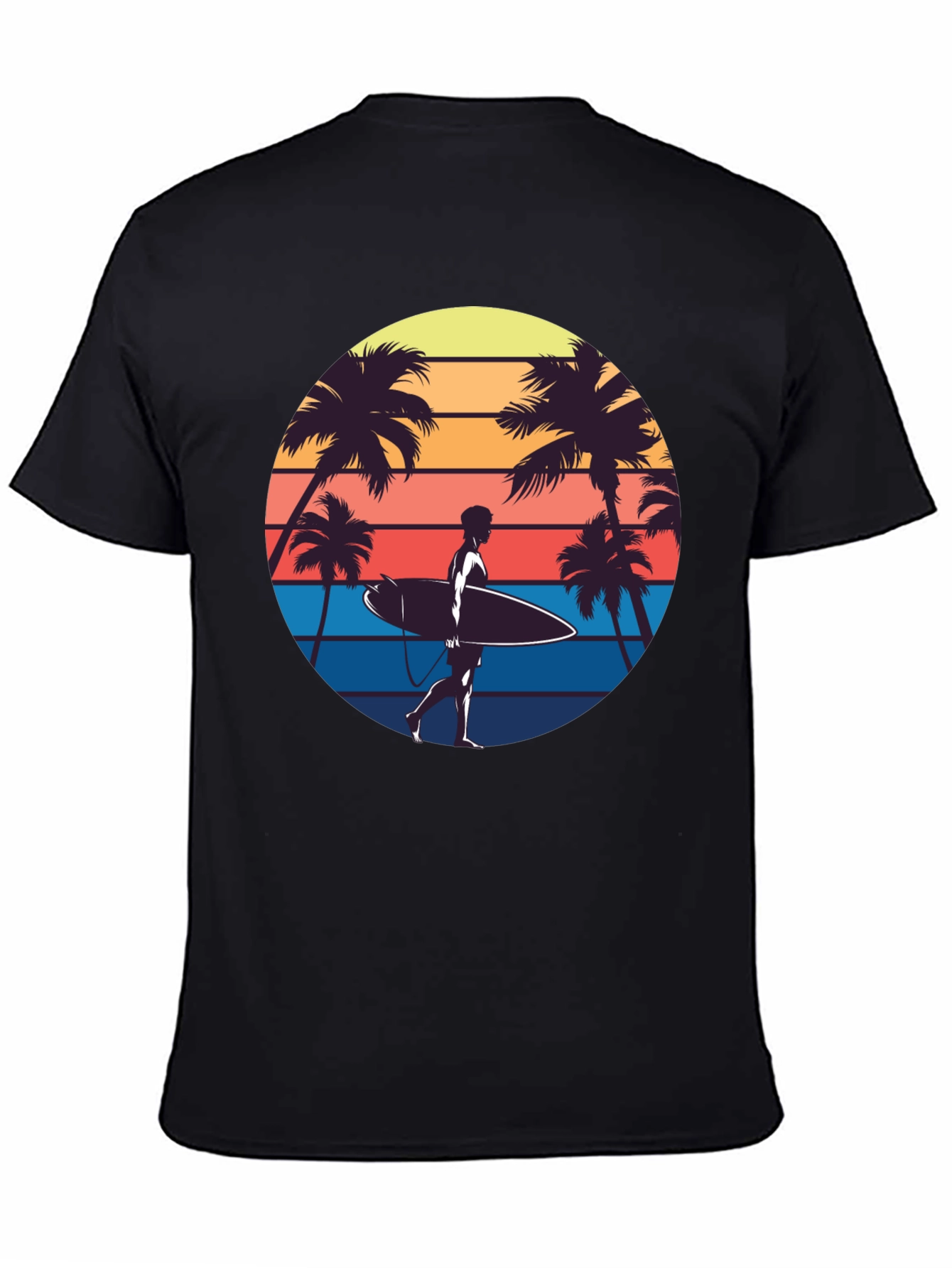 Retro Surfer T-Shirt - Beach Vibes