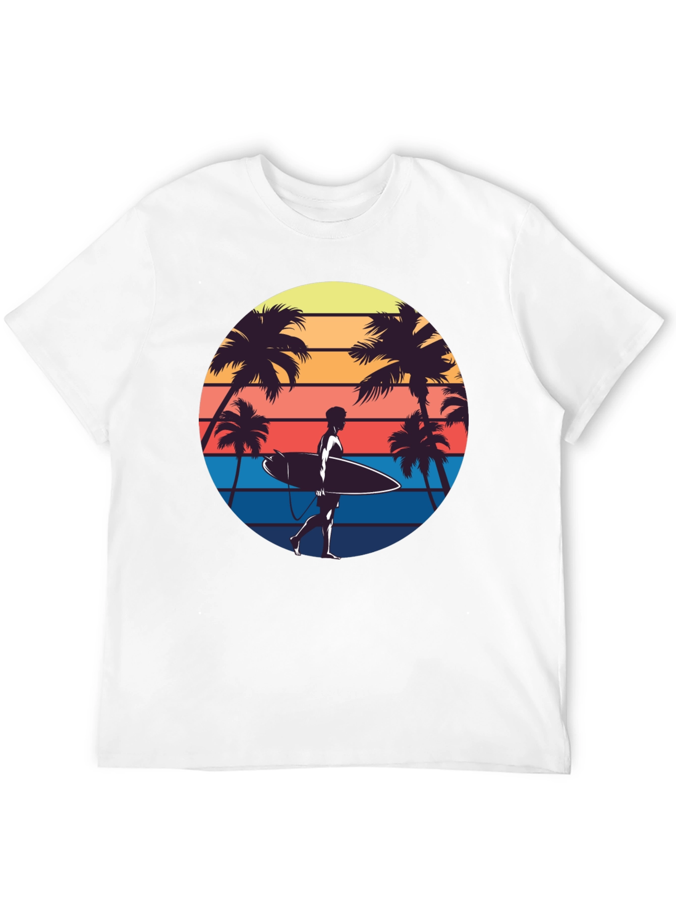 Retro Surfer T-Shirt - Beach Vibes