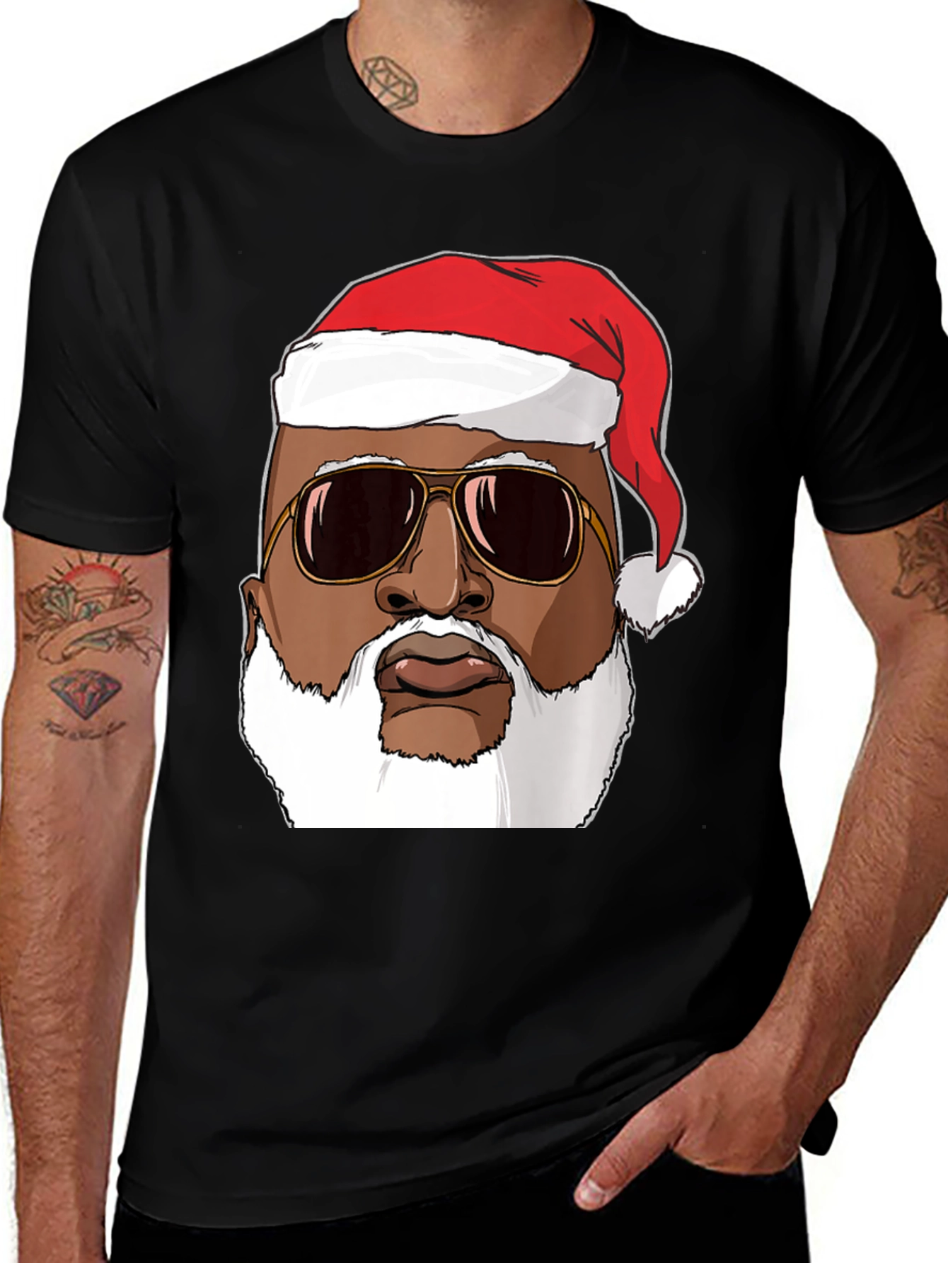 Cool Santa Graphic T-Shirt