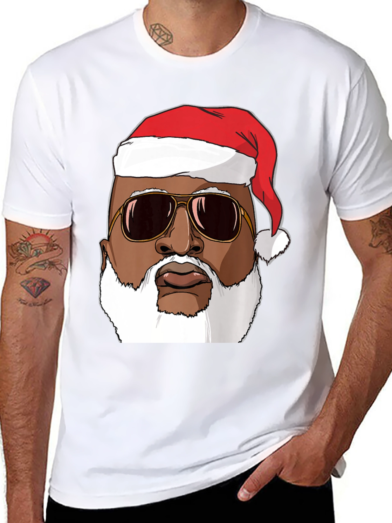Cool Santa Graphic T-Shirt